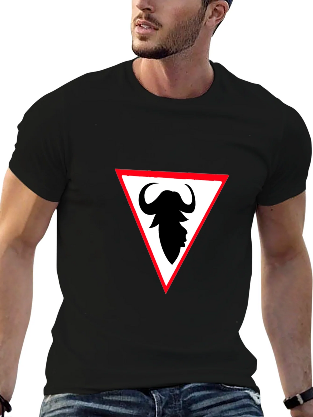 Buffalo Silhouette Tee - Stylish Graphic Print Shirt
