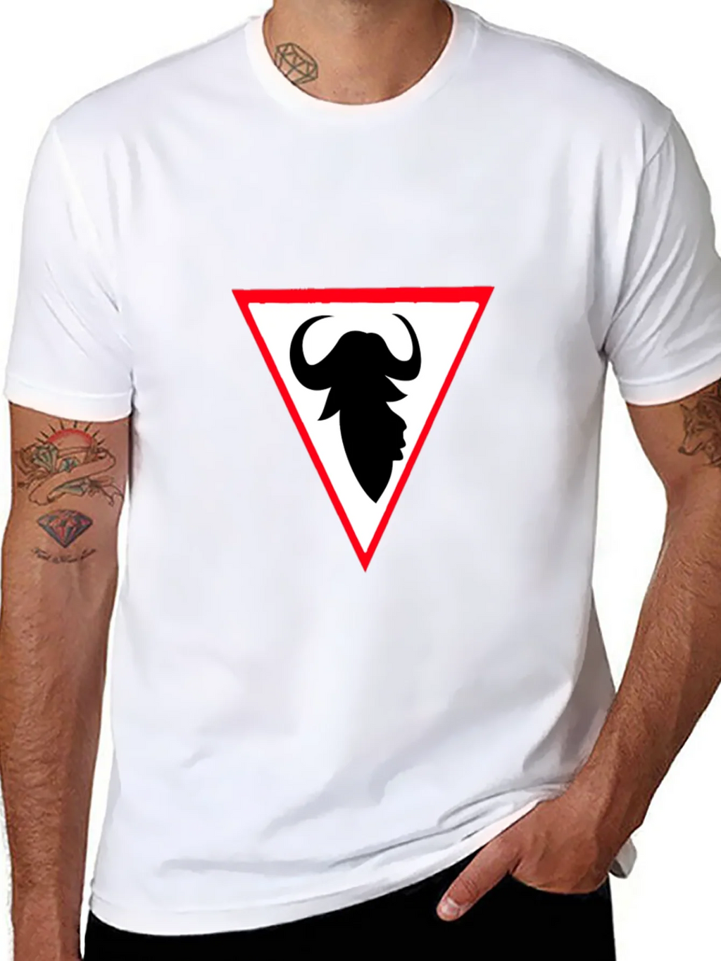 Buffalo Silhouette Tee - Stylish Graphic Print Shirt