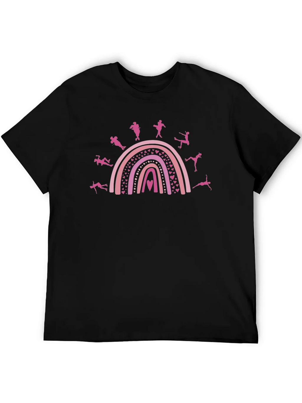 Dance Rainbow Graphic Tee - Black