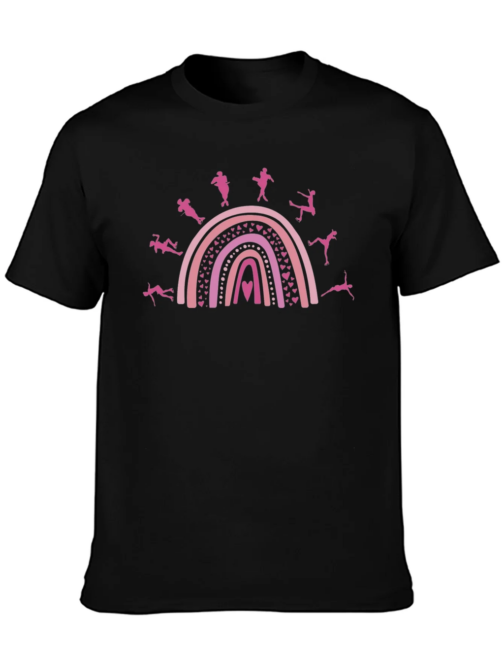 Dance Rainbow Graphic Tee - Black