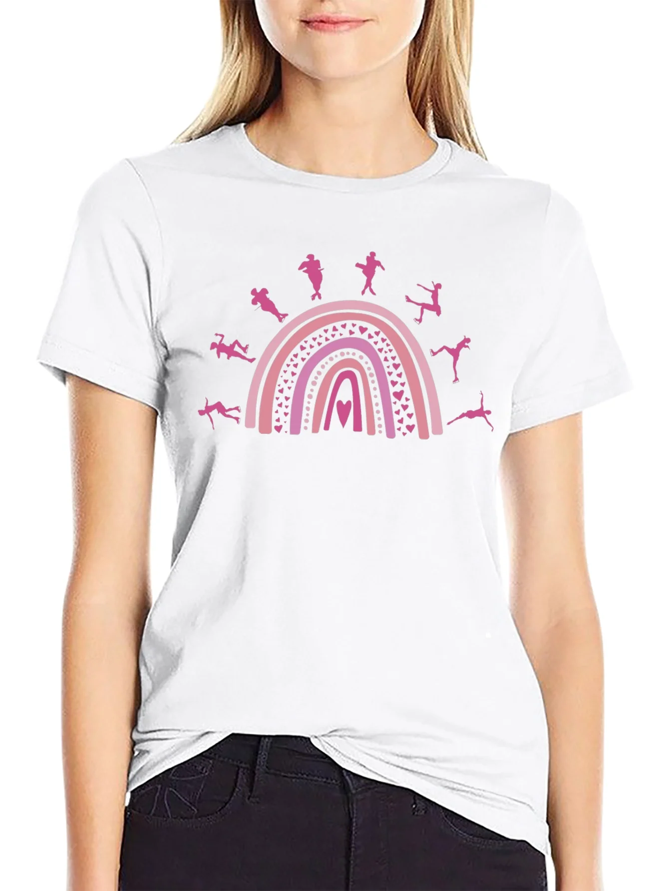 Dance Rainbow Graphic Tee - Black