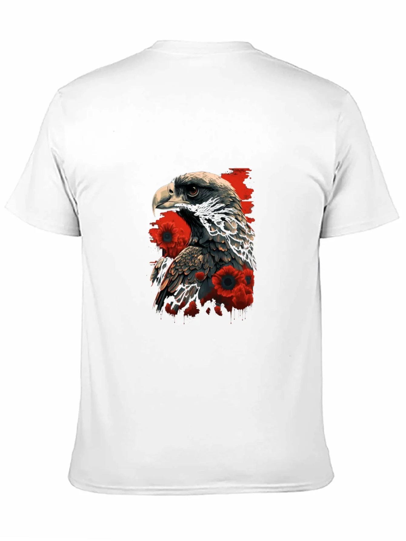 Eagle & Poppy Graphic Tee - Black