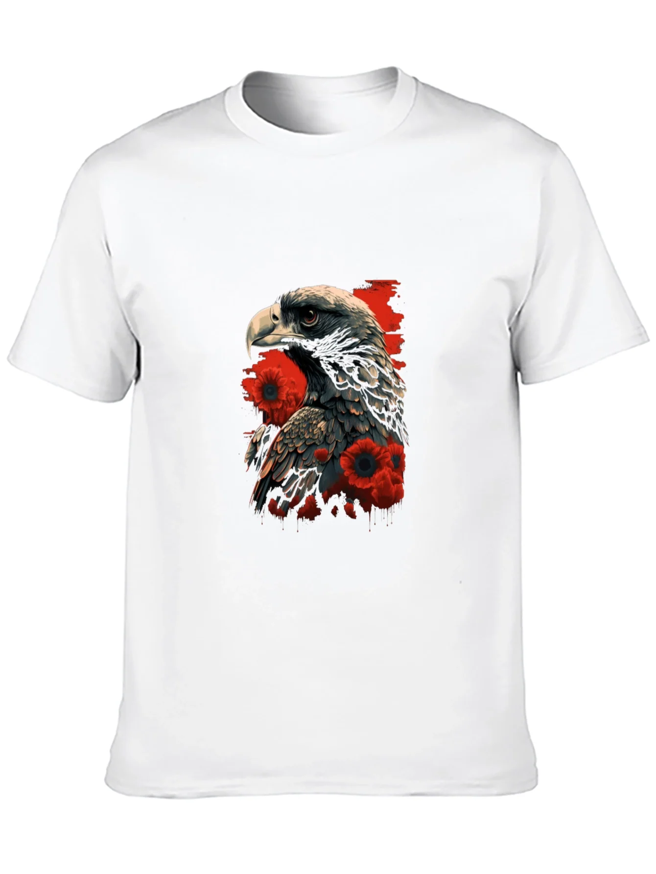Eagle & Poppy Graphic Tee - Black
