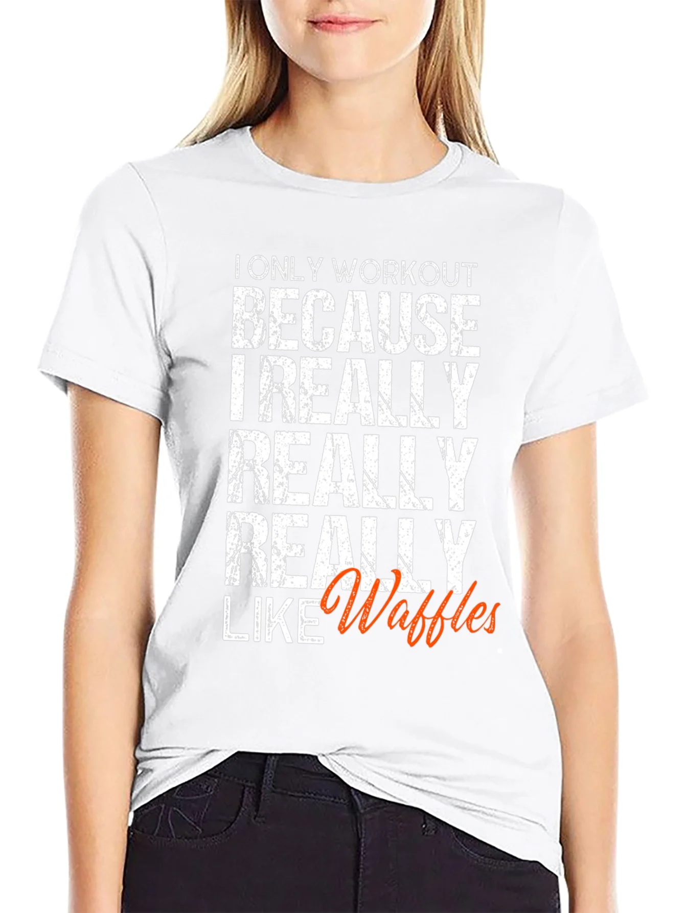 Waffles Workout Graphic Tee
