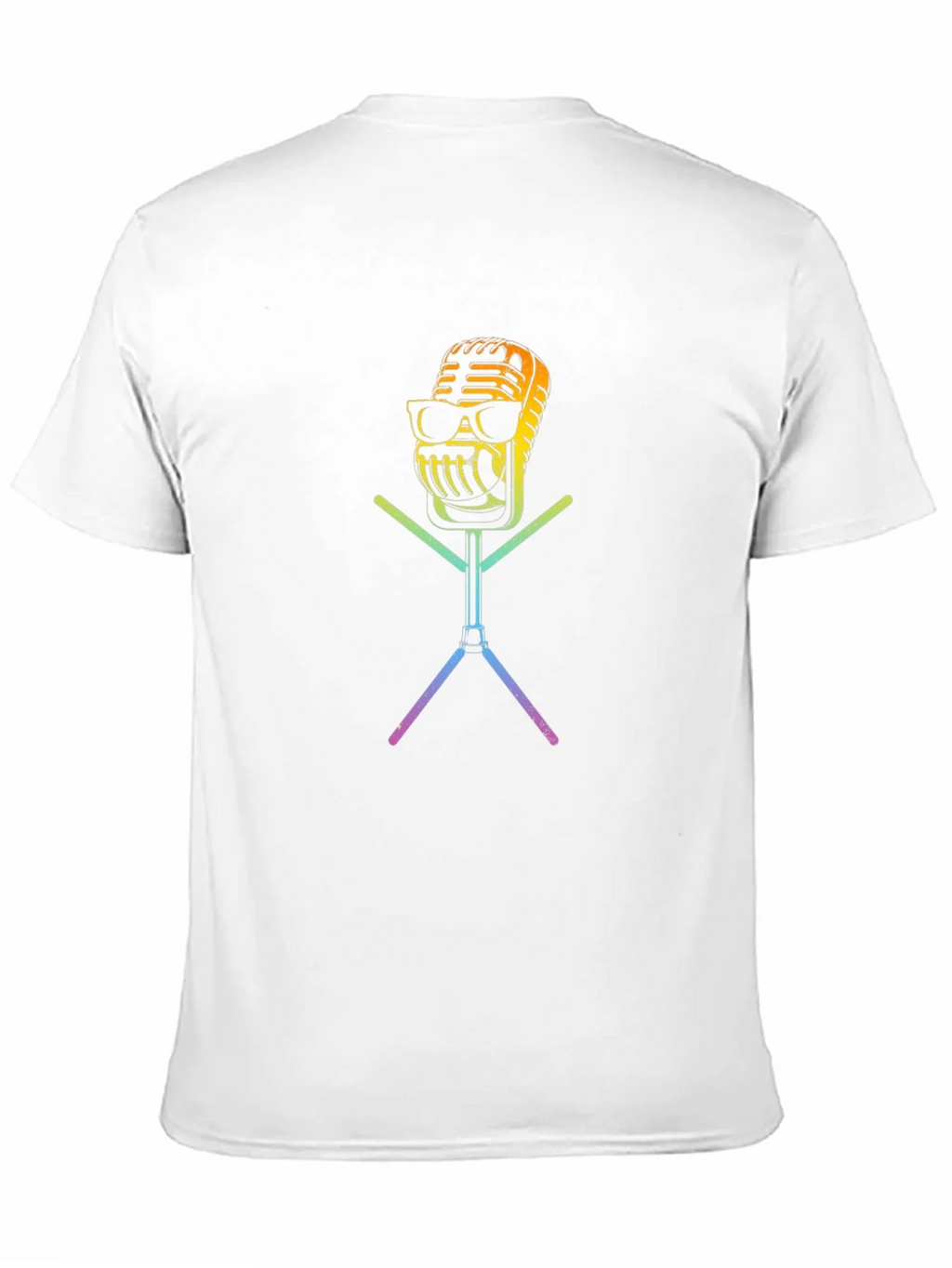 Cool Retro Microphone Graphic T-Shirt