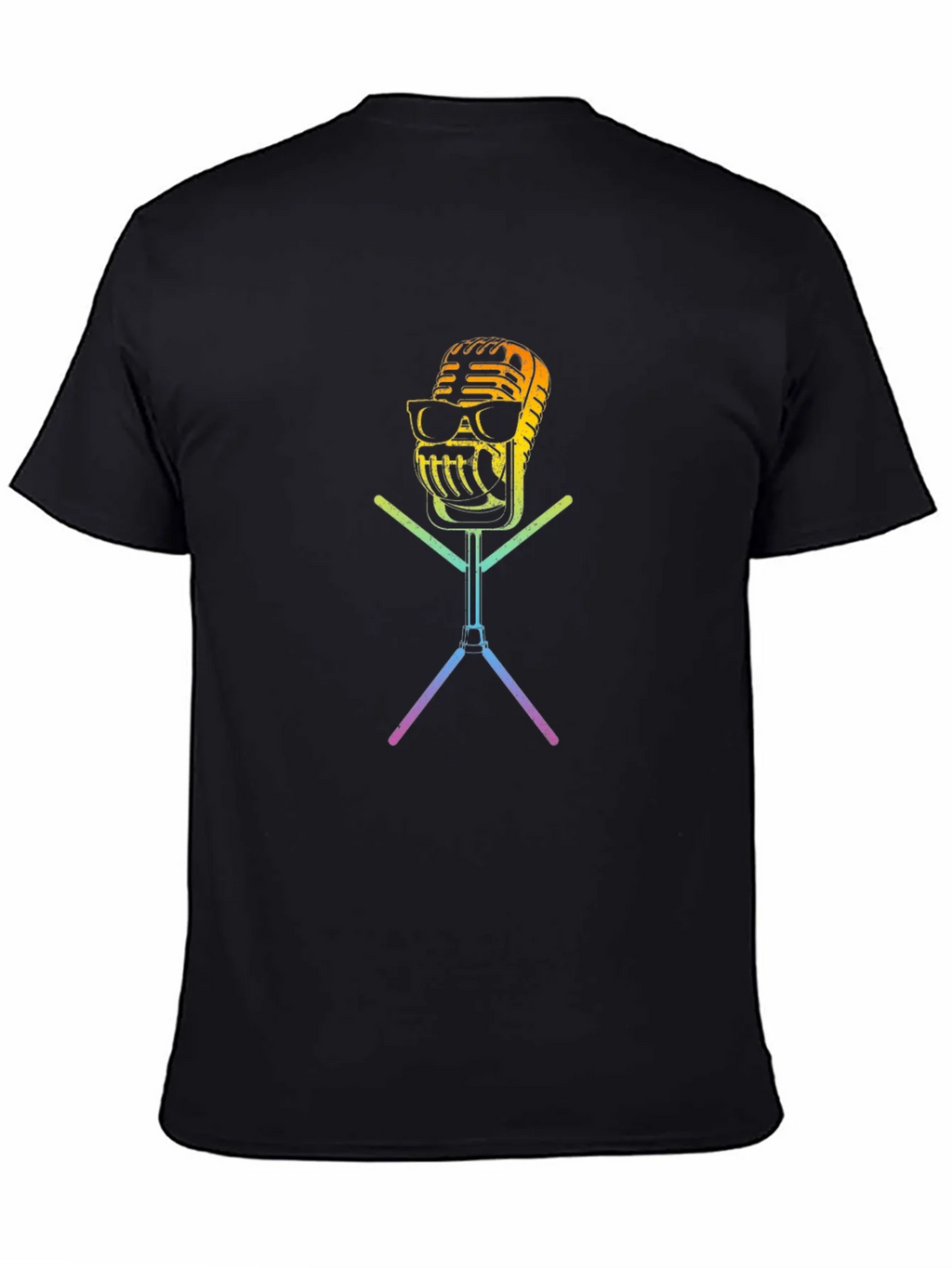 Cool Retro Microphone Graphic T-Shirt