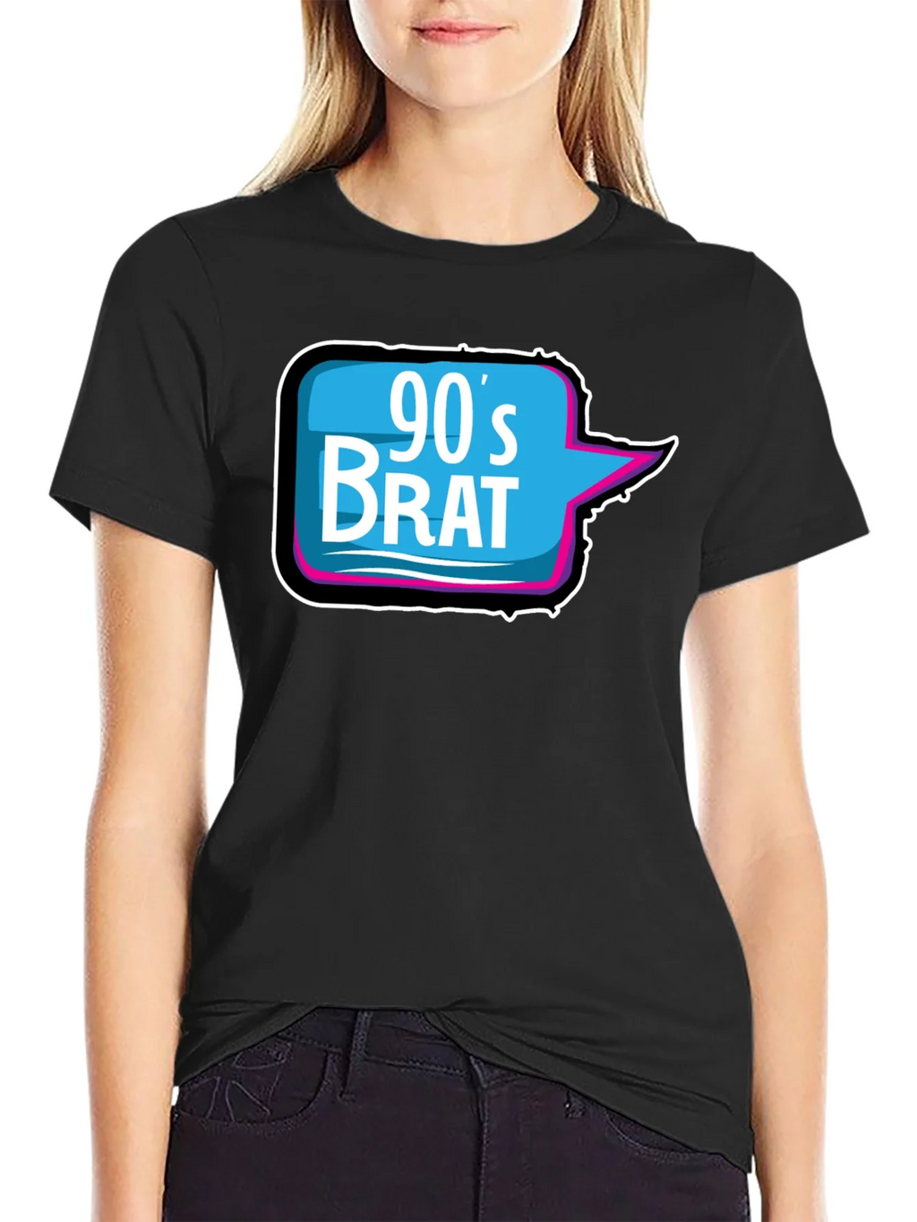 90s Brat Black T-Shirt