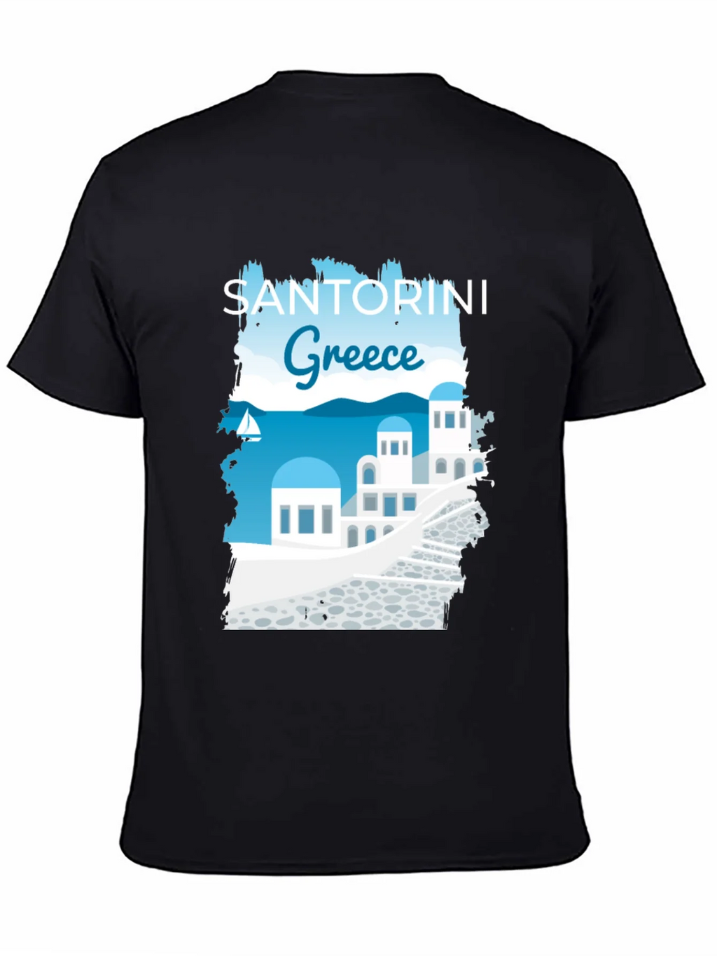 Santorini Greece Graphic T-Shirt