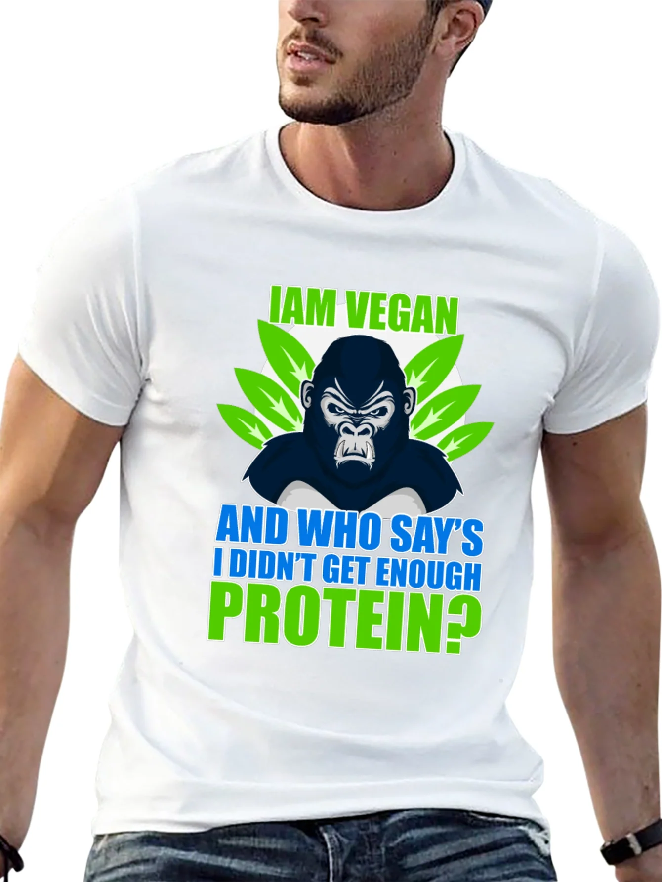 Vegan Gorilla T-Shirt: I Am Vegan Protein?