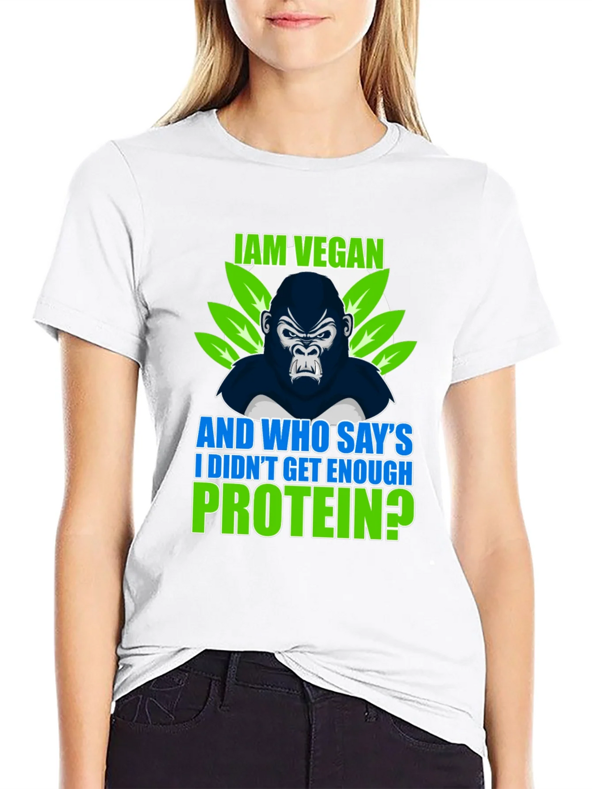 Vegan Gorilla T-Shirt: I Am Vegan Protein?