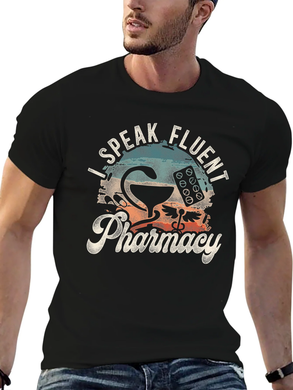 I Speak Fluent Pharmacy Graphic T-Shirt