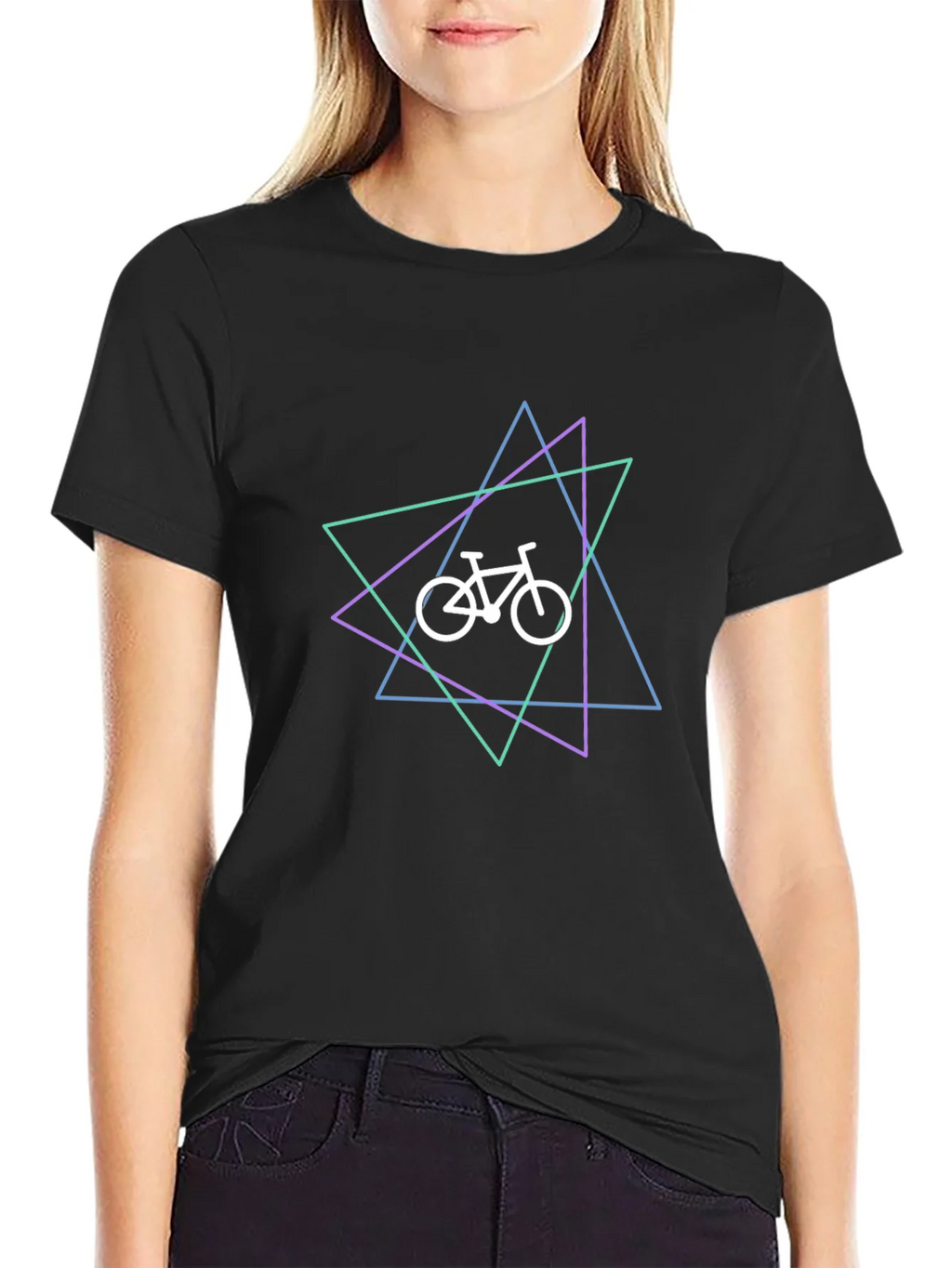 Geometric Bike Graphic T-Shirt