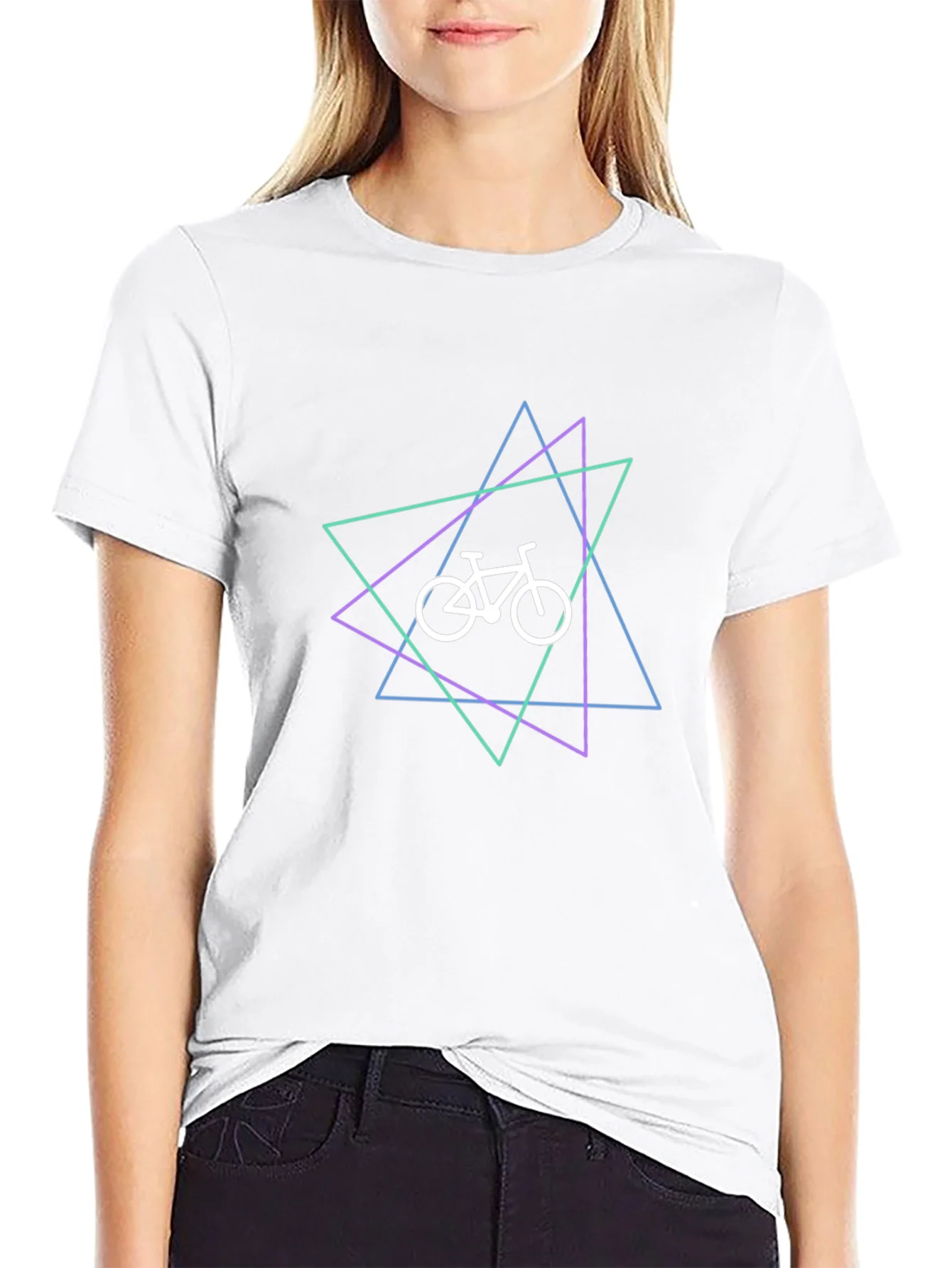 Geometric Bike Graphic T-Shirt