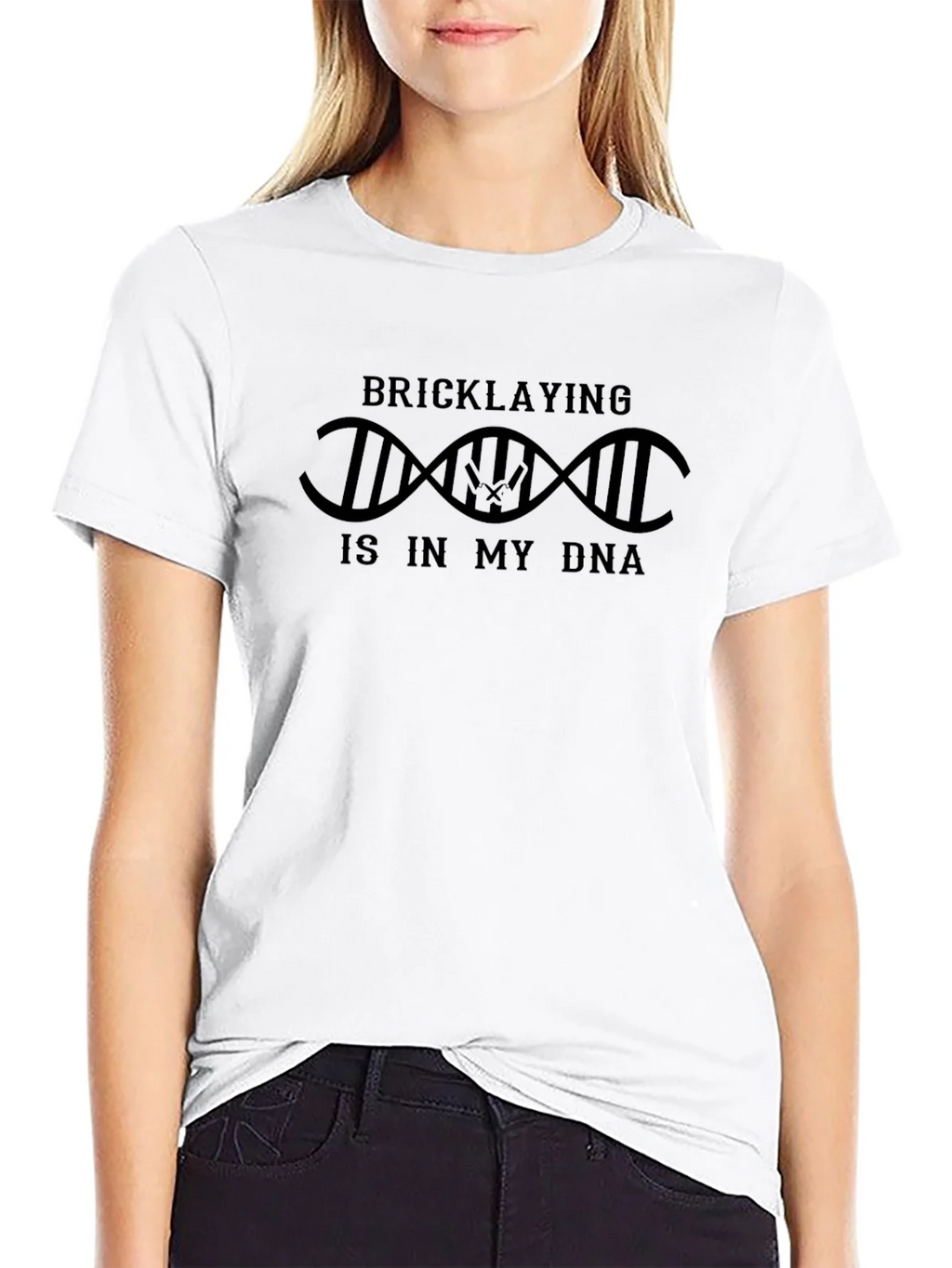 Bricklaying DNA T-Shirt - Construction Worker Pride