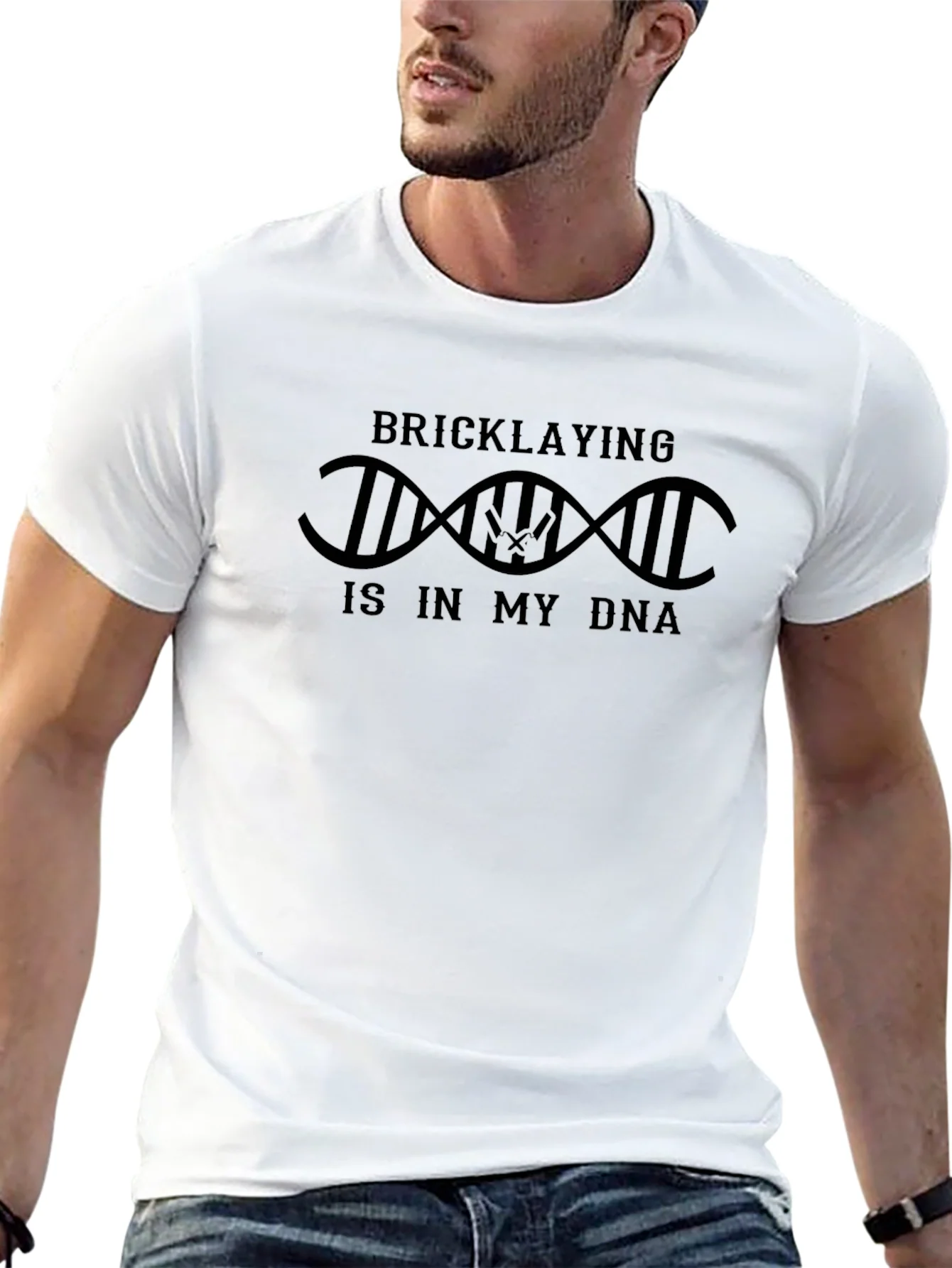 Bricklaying DNA T-Shirt - Construction Worker Pride