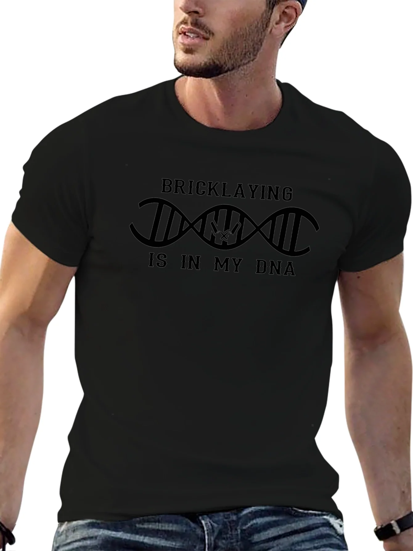 Bricklaying DNA T-Shirt - Construction Worker Pride