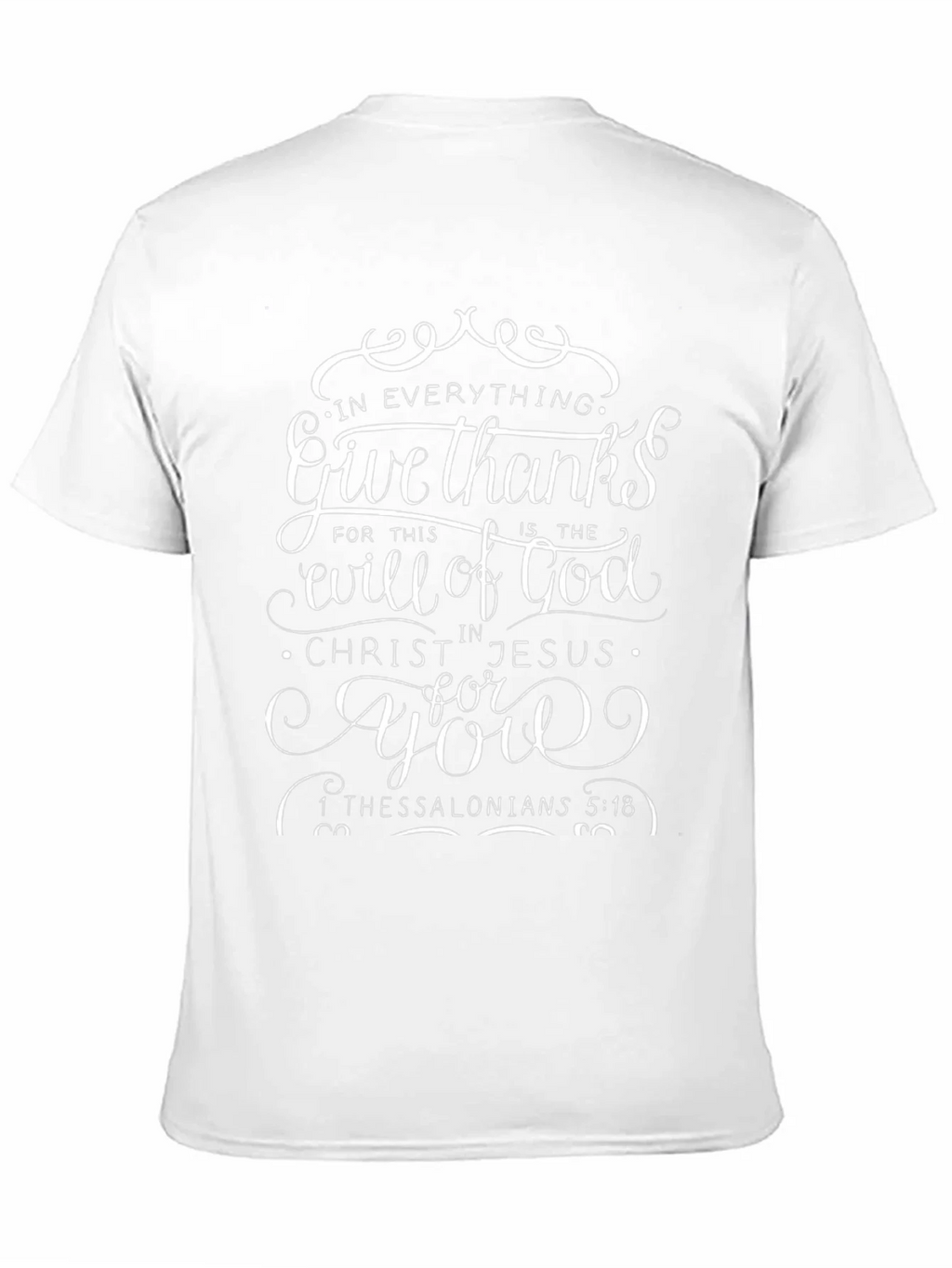 Give Thanks Christian T-Shirt - Religious Scripture Tee