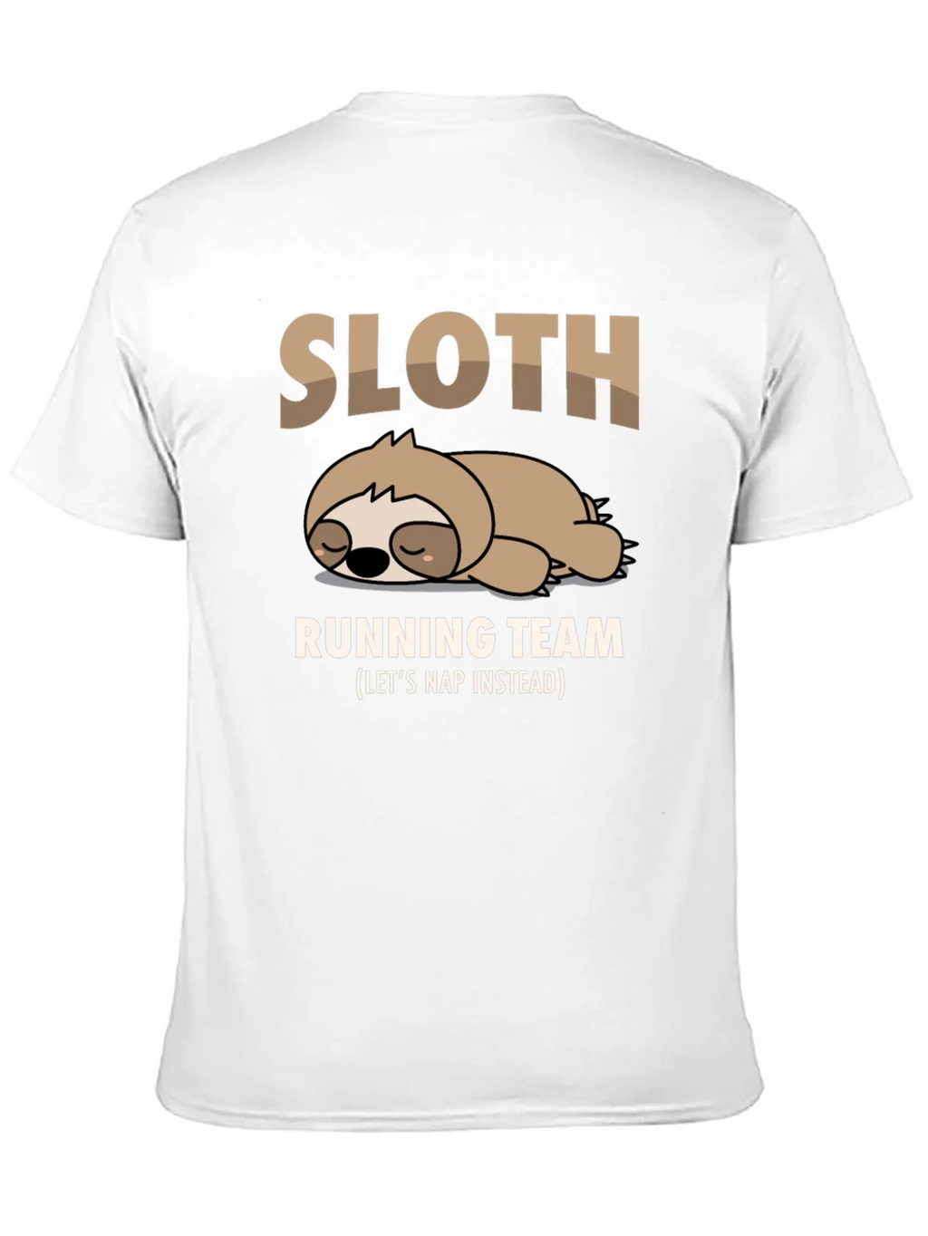 Sloth Running Team T-Shirt - Funny Nap Time Tee
