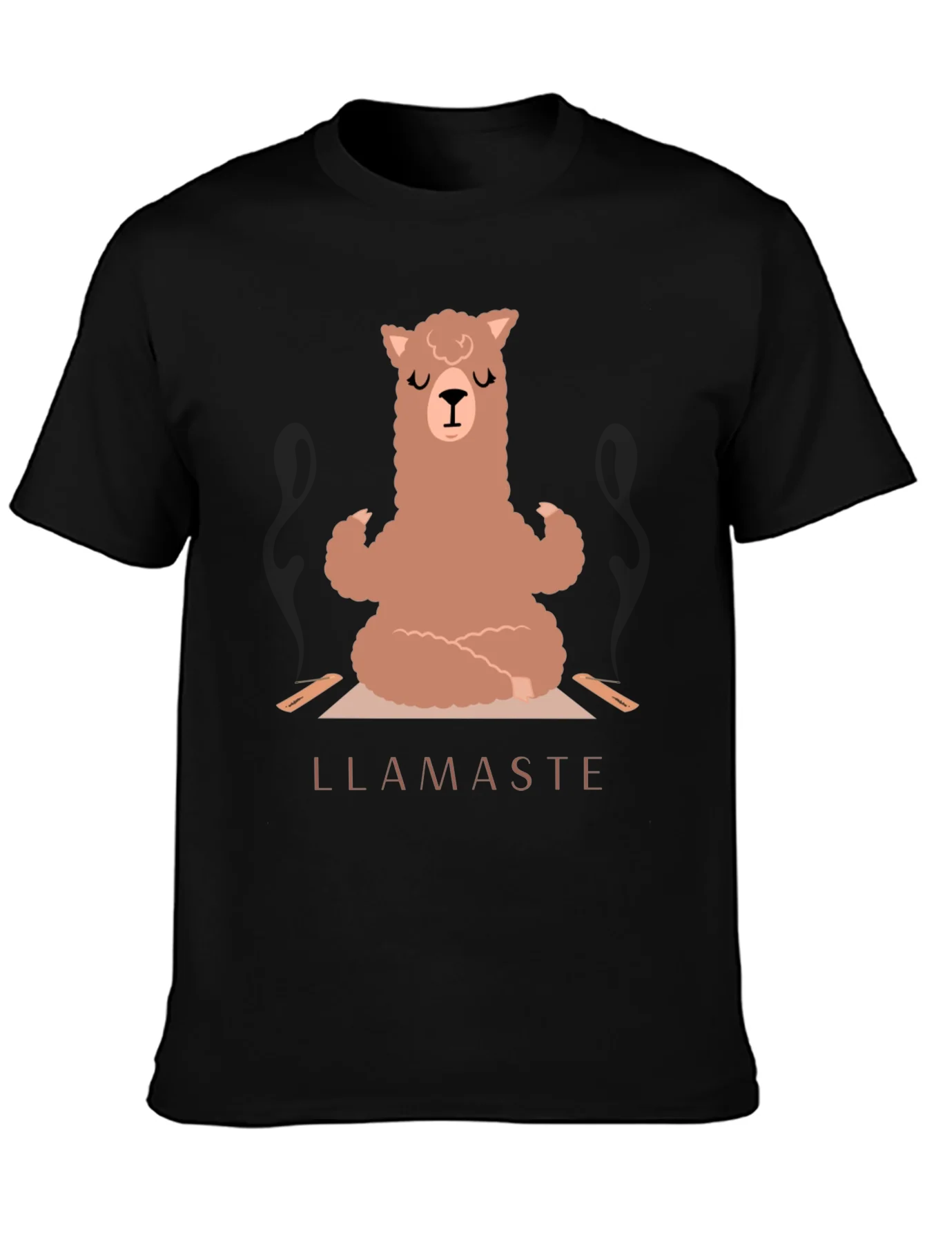Llamaste Yoga T-Shirt - Meditating Llama Tee