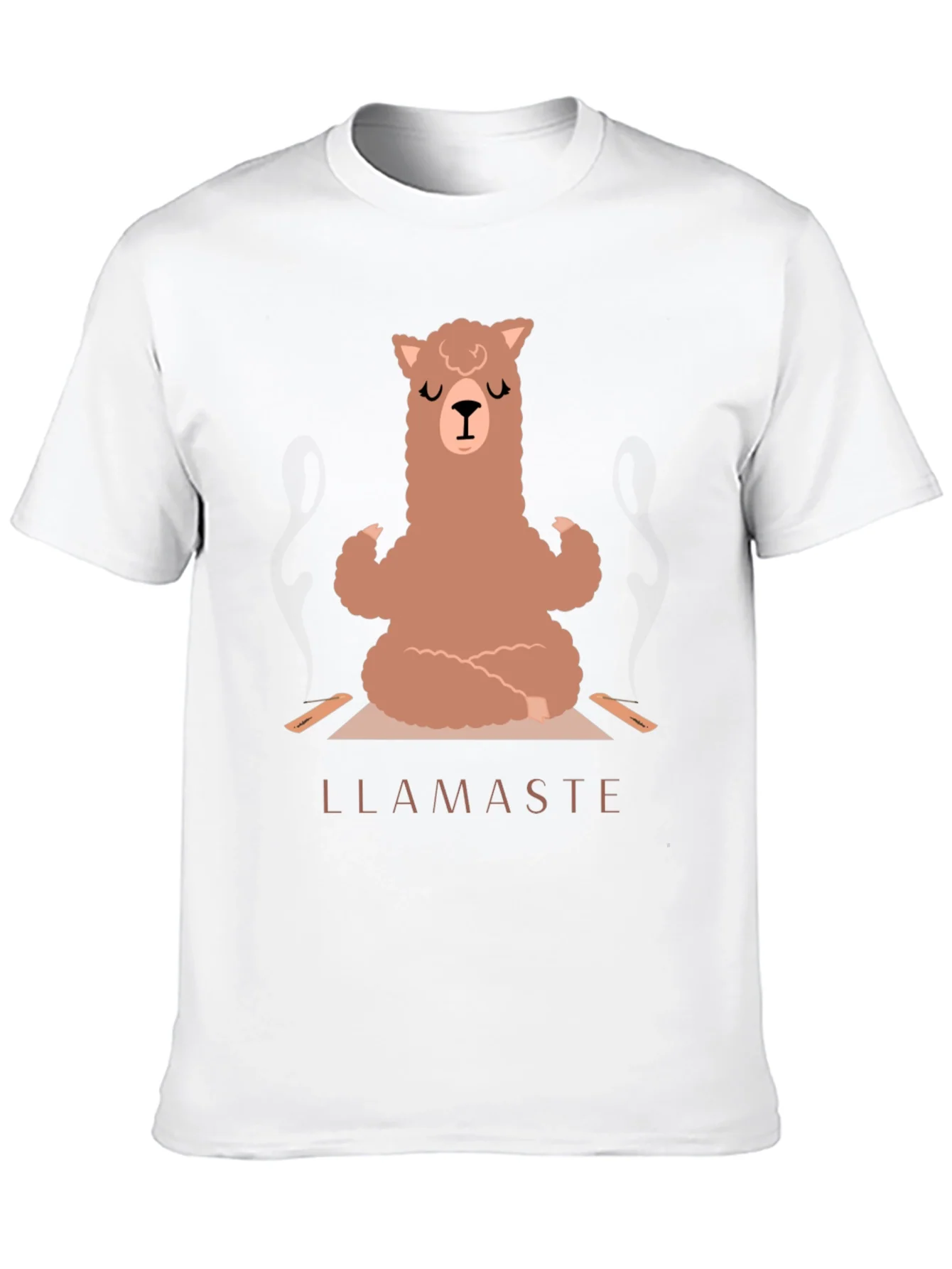 Llamaste Yoga T-Shirt - Meditating Llama Tee