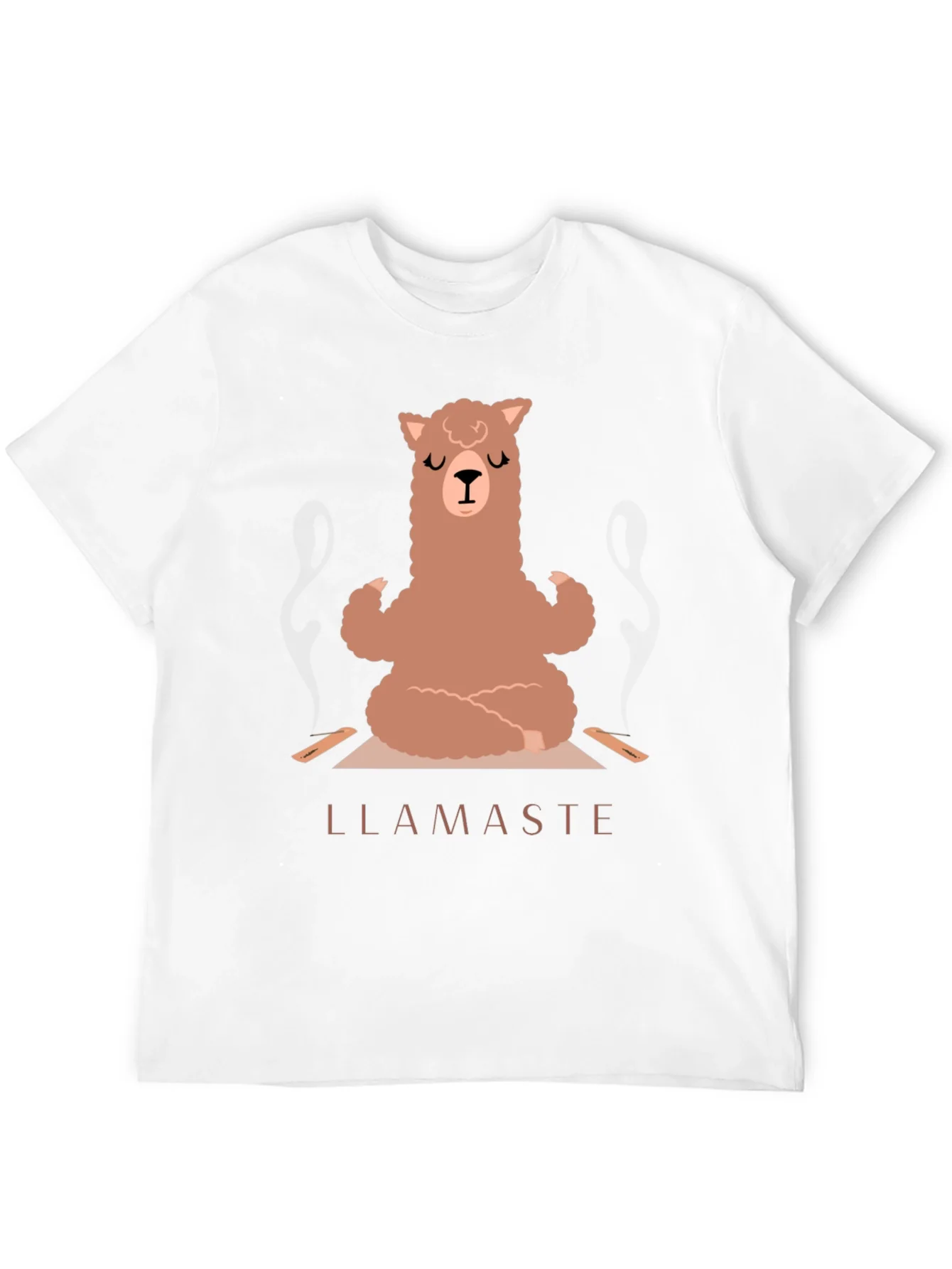 Llamaste Yoga T-Shirt - Meditating Llama Tee