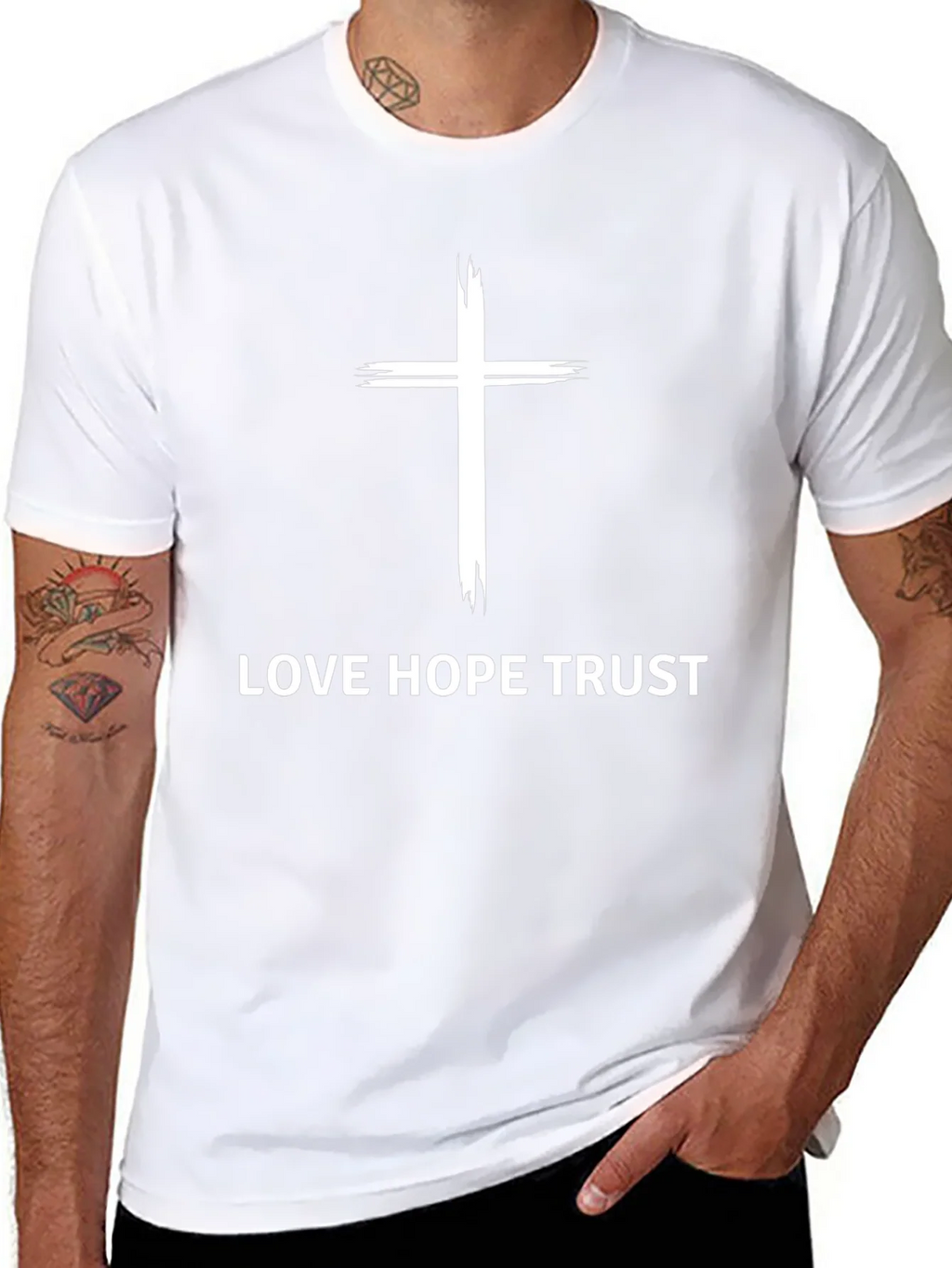 Love Hope Trust Christian Graphic Tee