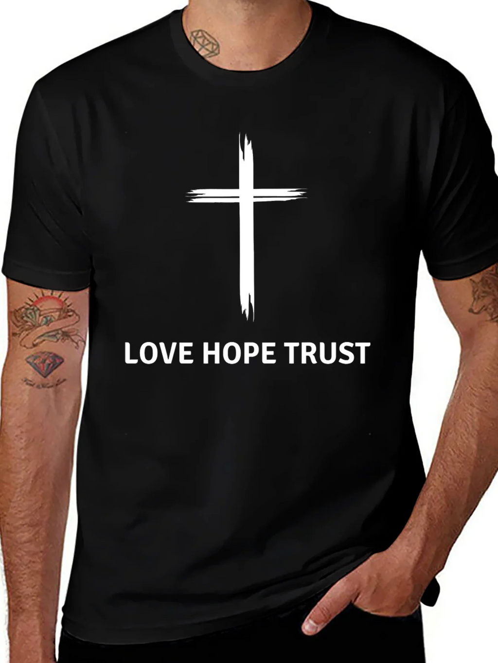 Love Hope Trust Christian Graphic Tee