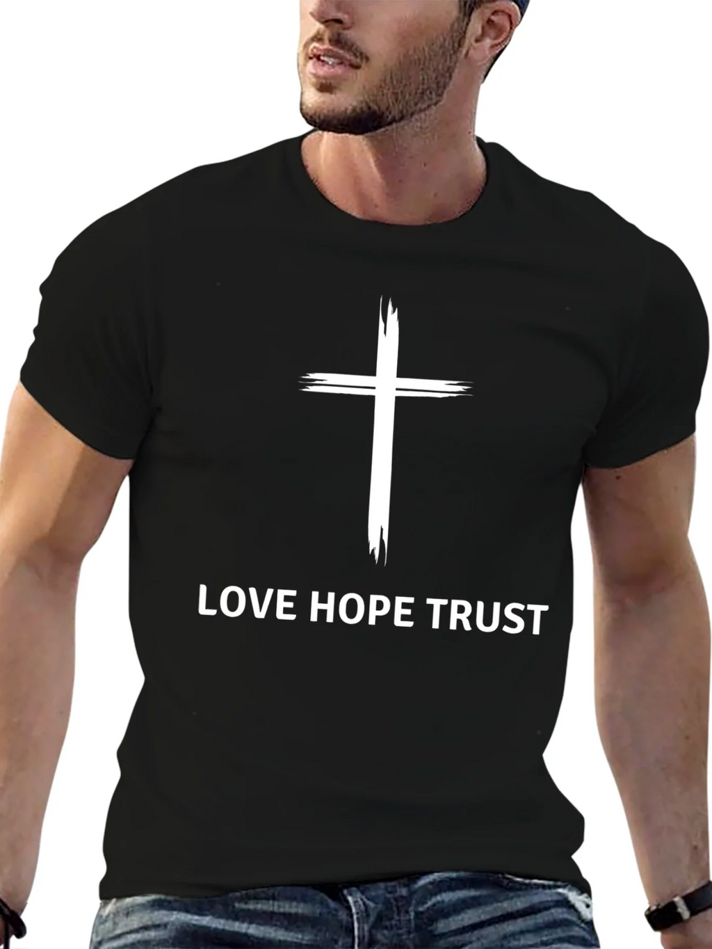 Love Hope Trust Christian Graphic Tee