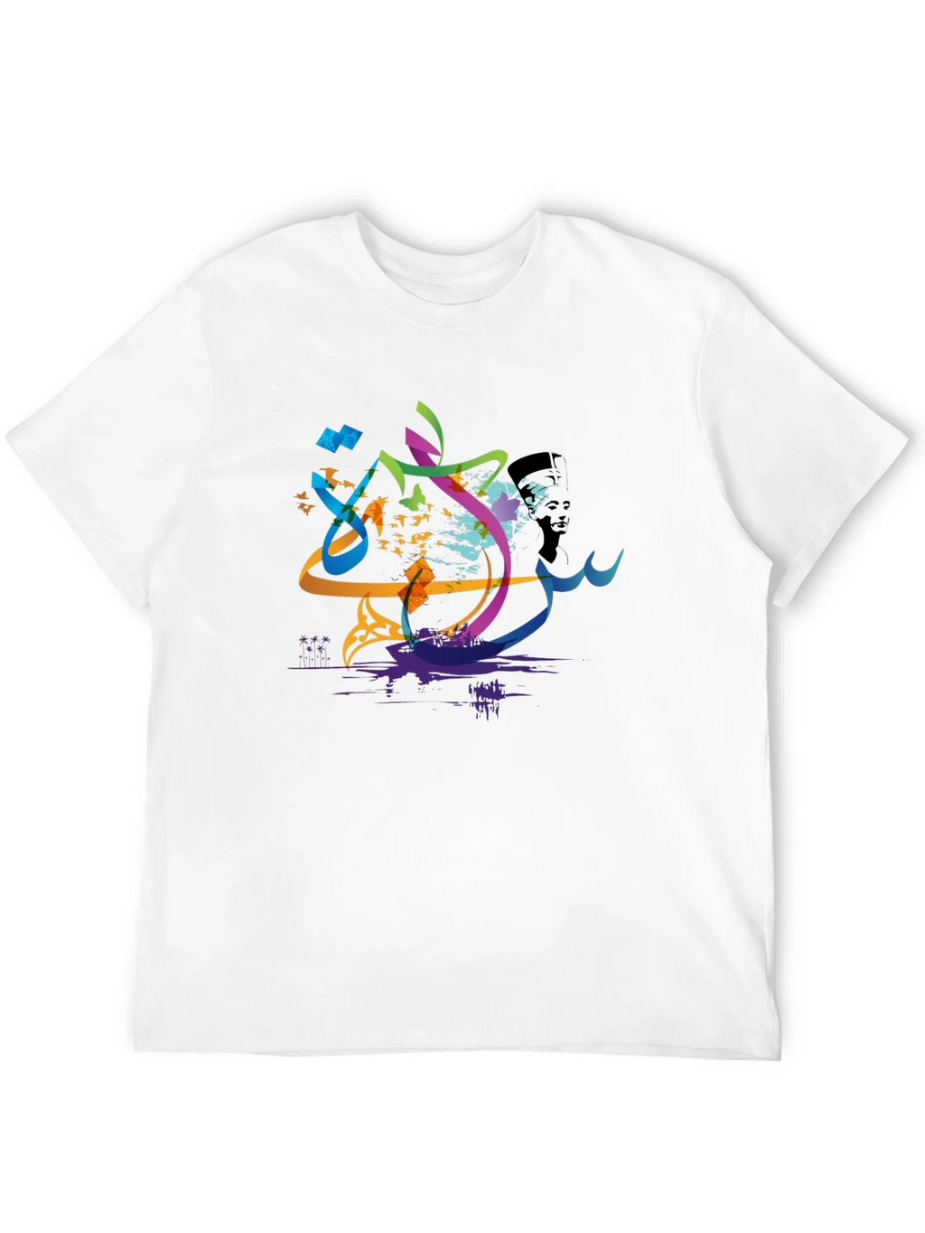 Abstract Arabic Calligraphy Art Mens T-Shirt