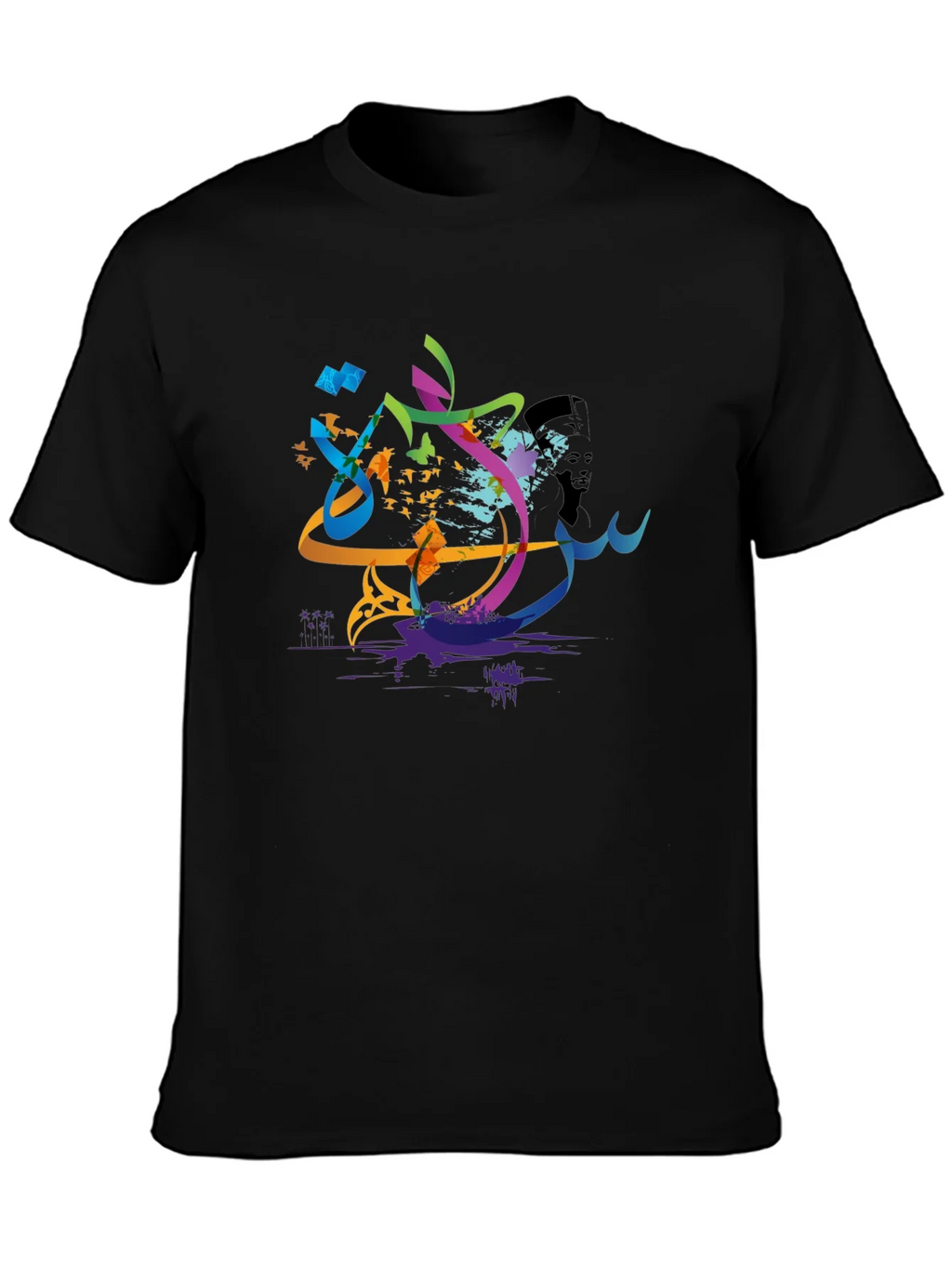 Abstract Arabic Calligraphy Art Mens T-Shirt