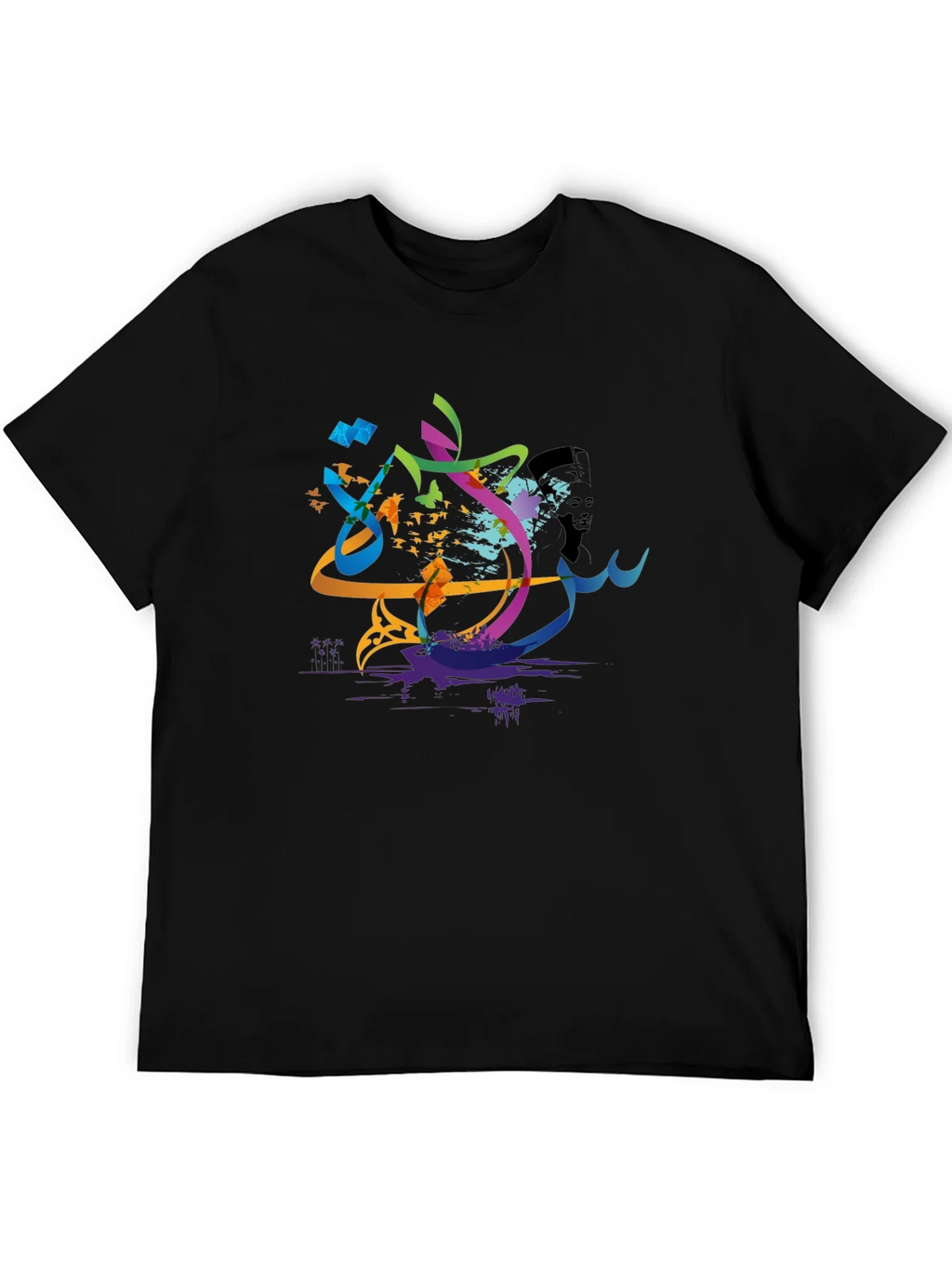 Abstract Arabic Calligraphy Art Mens T-Shirt