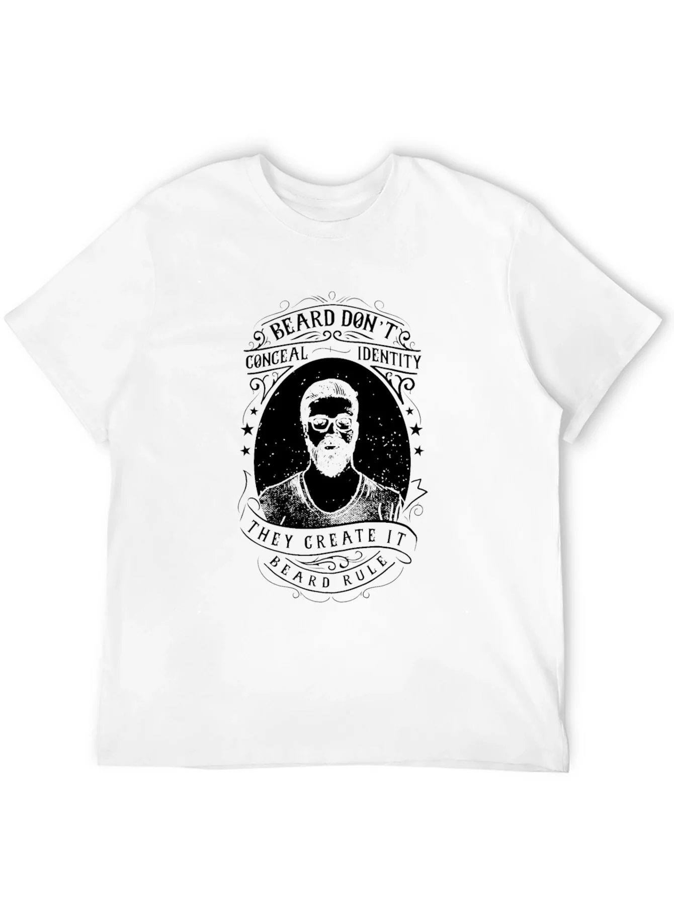 Beard Rule Graphic Tee - Black