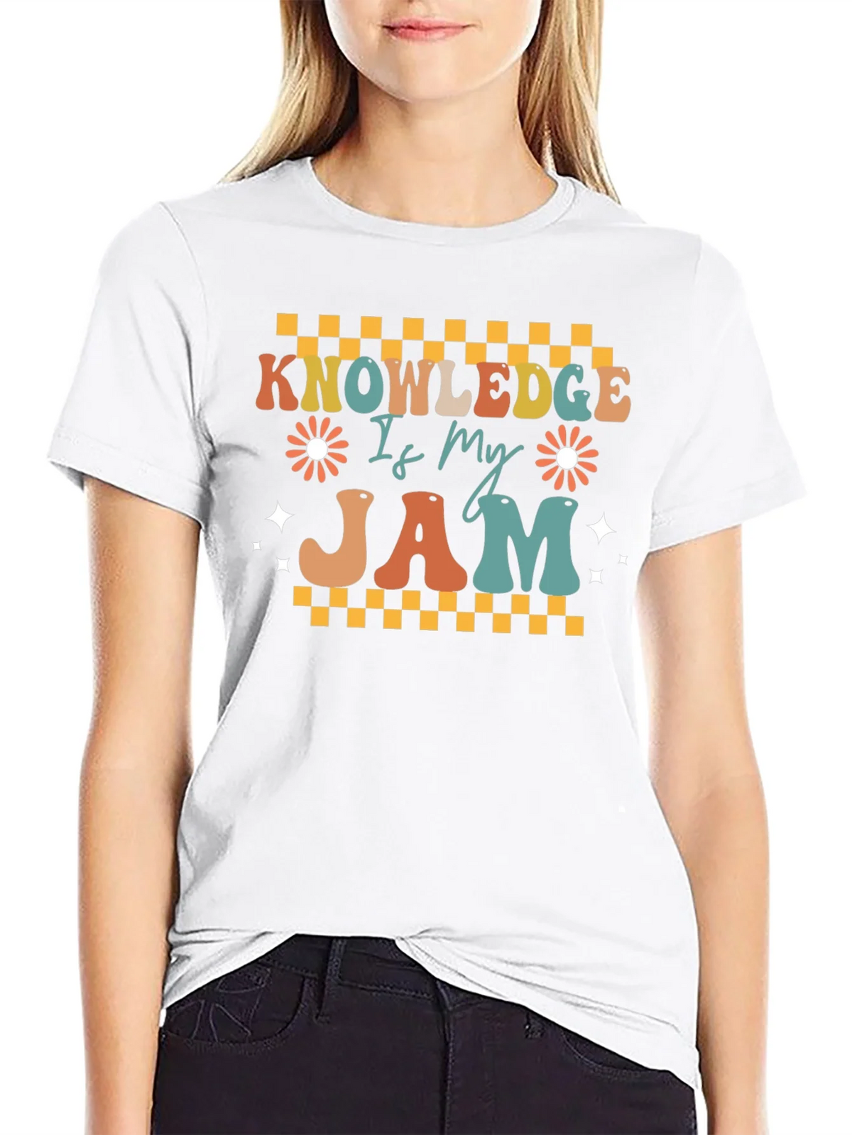 Knowledge Is My Jam Retro T-Shirt