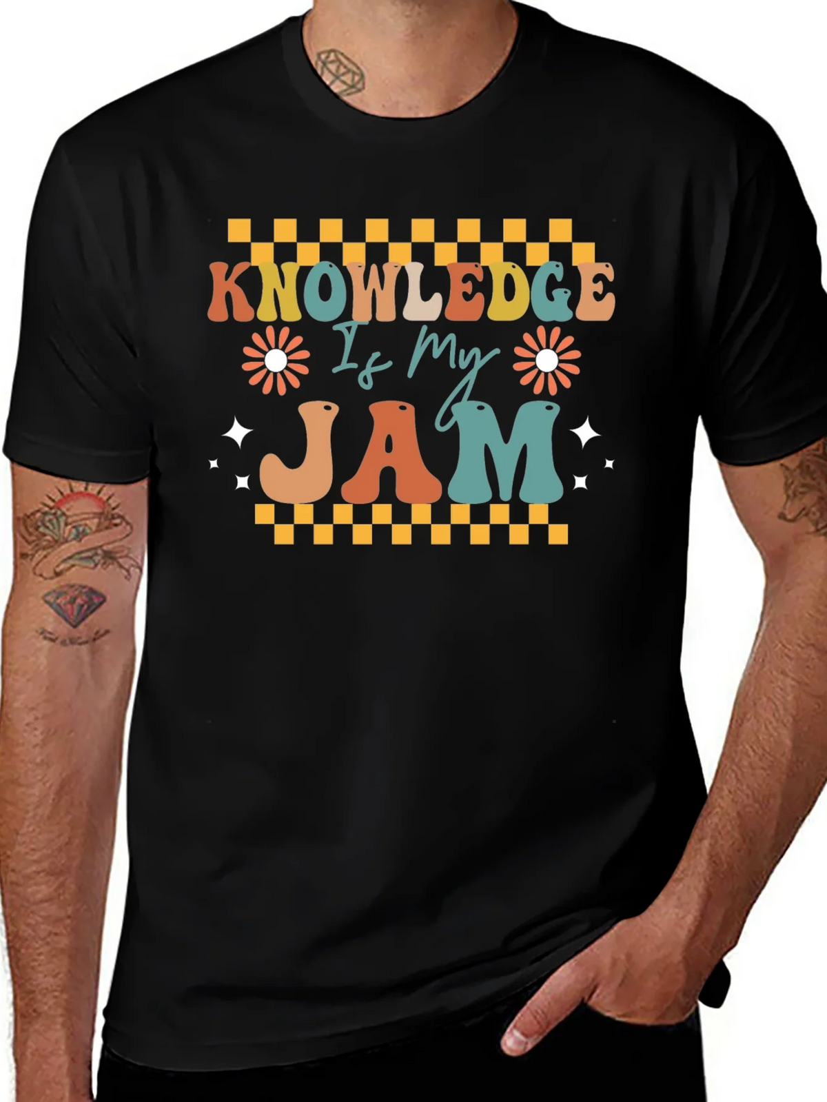 Knowledge Is My Jam Retro T-Shirt