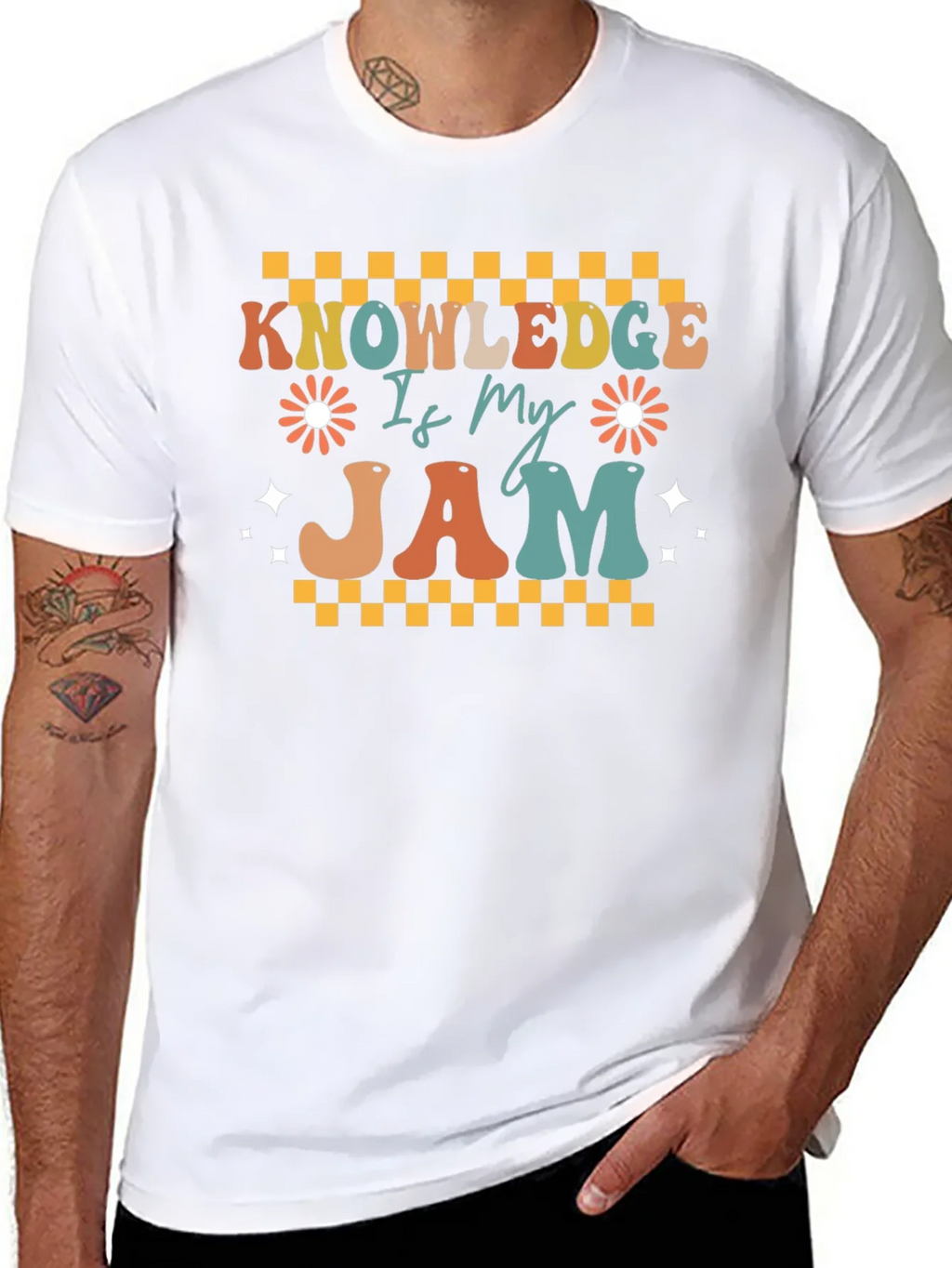 Knowledge Is My Jam Retro T-Shirt
