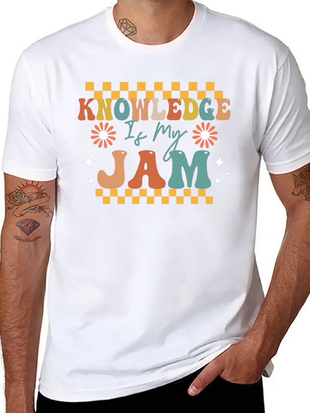 Knowledge Is My Jam Retro T-Shirt