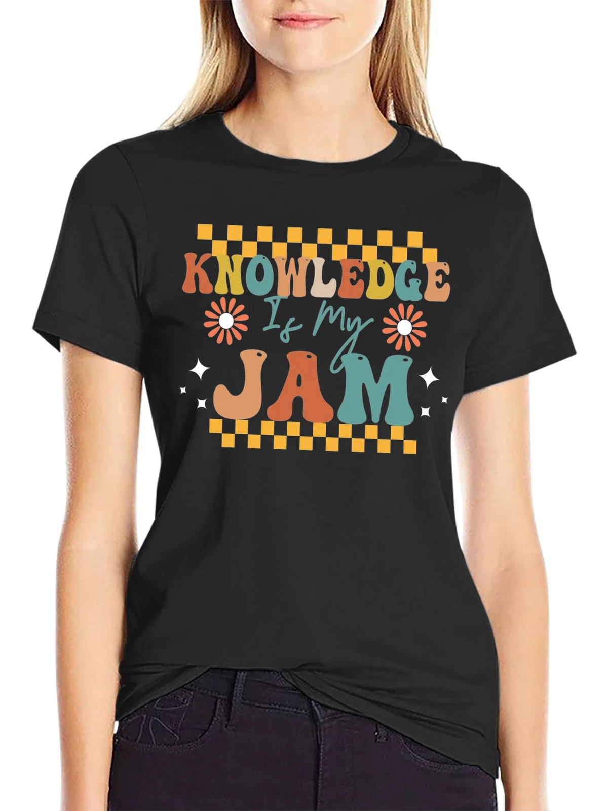Knowledge Is My Jam Retro T-Shirt