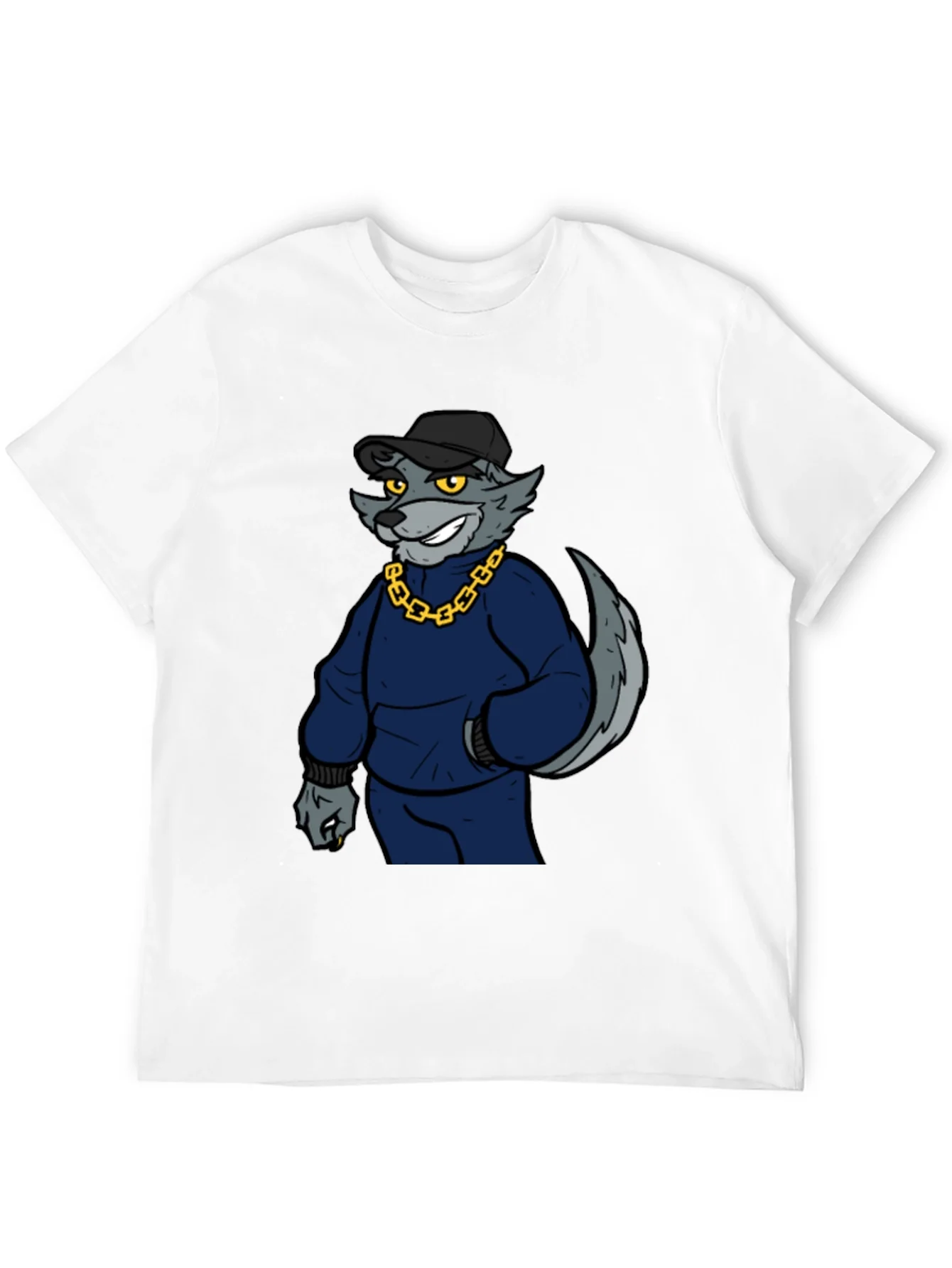 Cool Wolf Graphic Print Tee