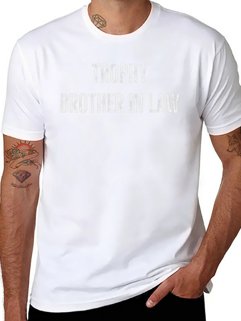 Trophy Brother In Law Graphic Tee - Black