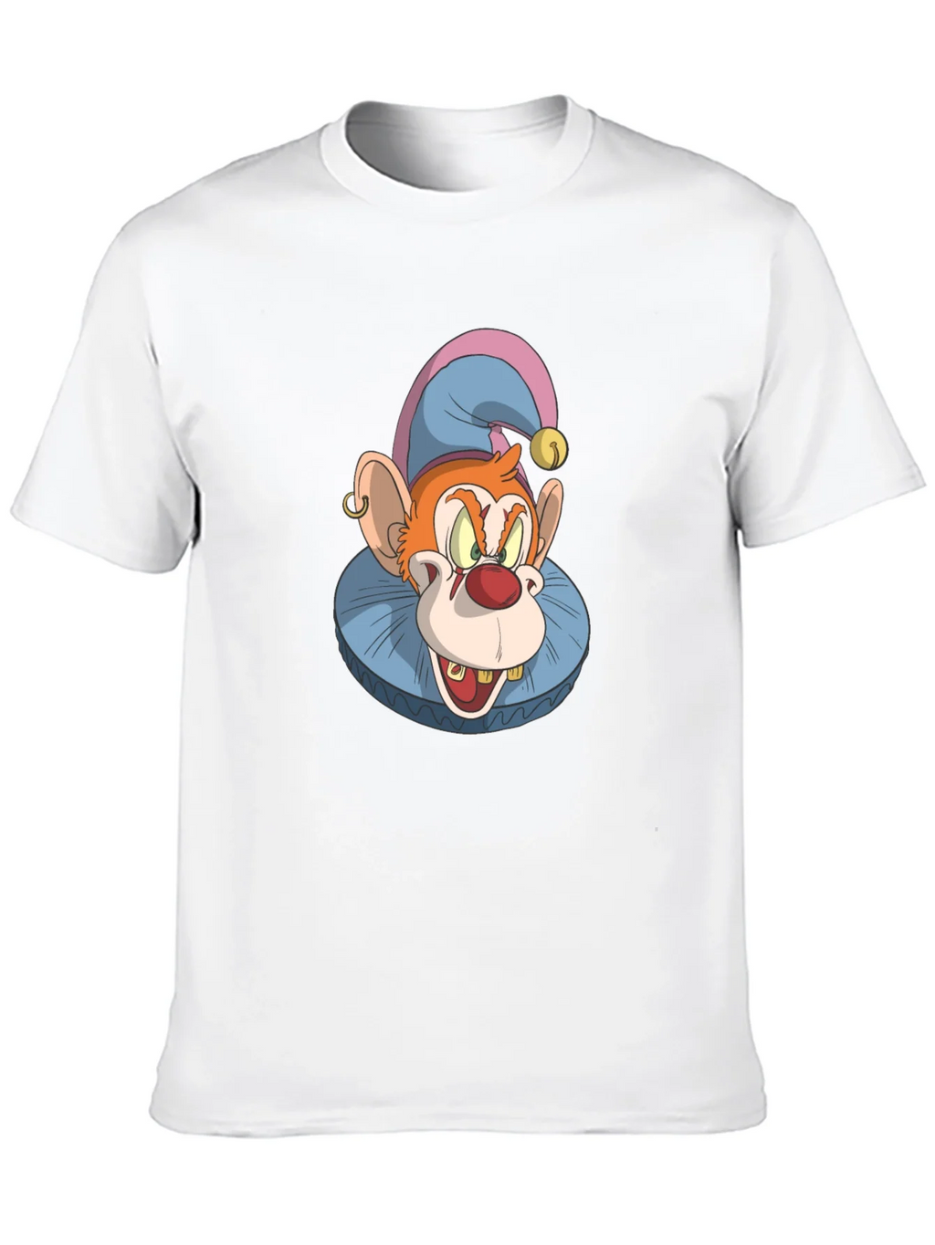 Clown Monkey Graphic Tee - Black Cotton T-Shirt