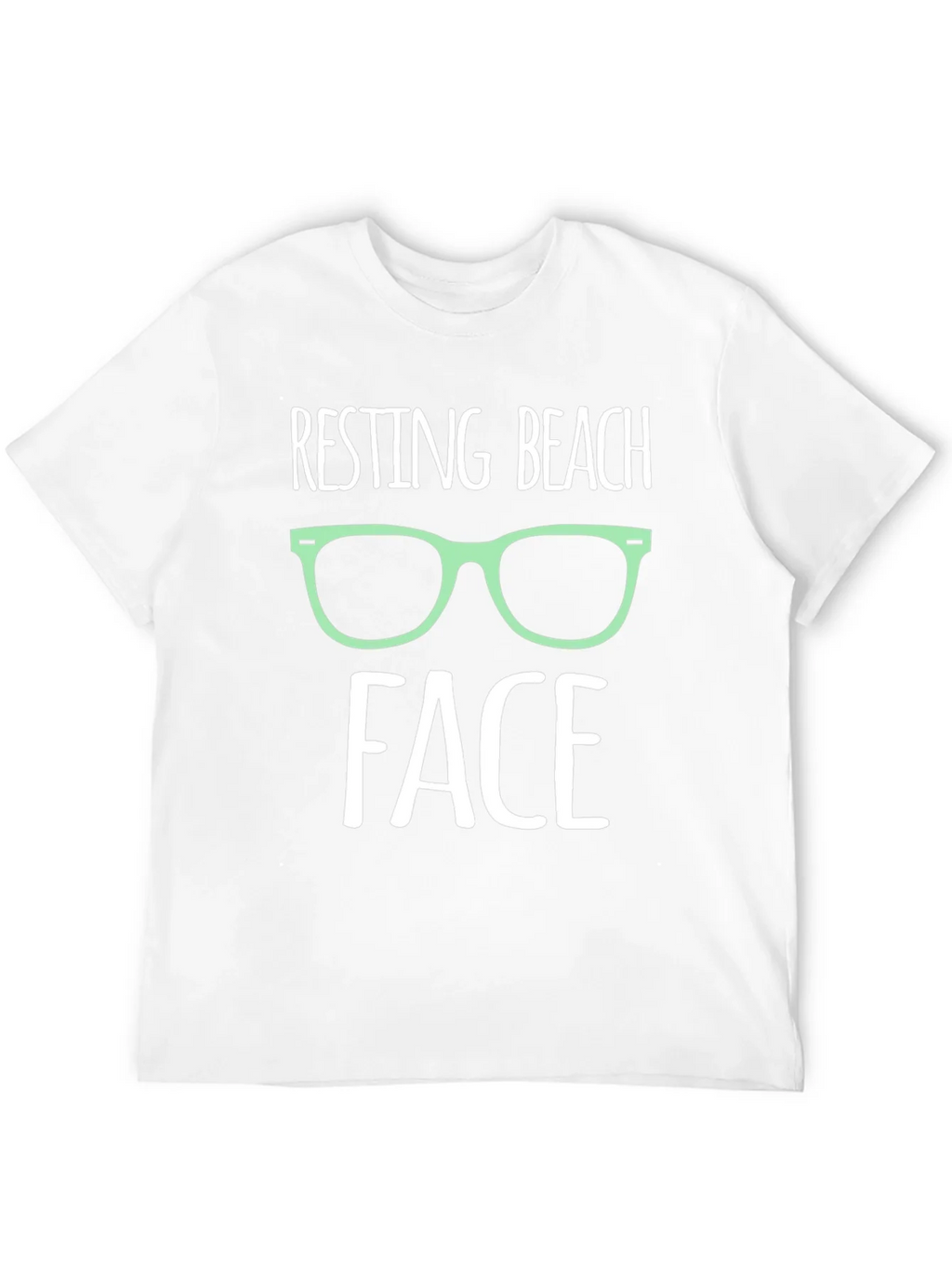 Resting Beach Face Graphic T-Shirt