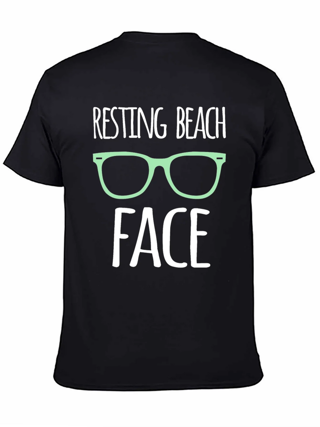 Resting Beach Face Graphic T-Shirt