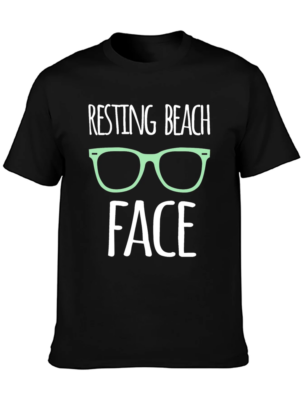 Resting Beach Face Graphic T-Shirt