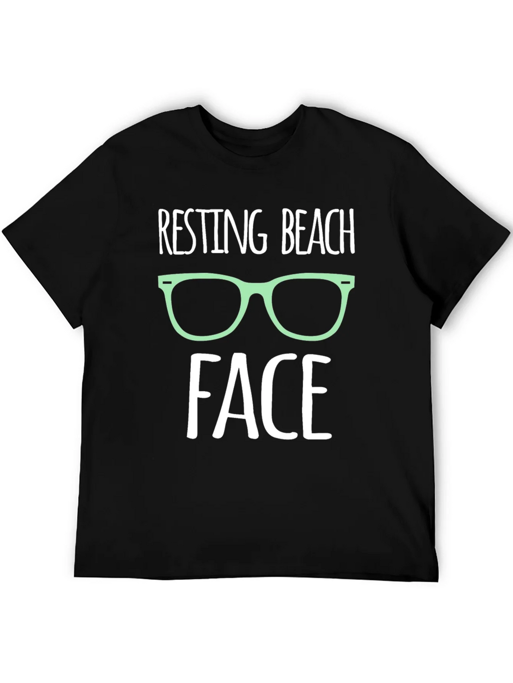 Resting Beach Face Graphic T-Shirt