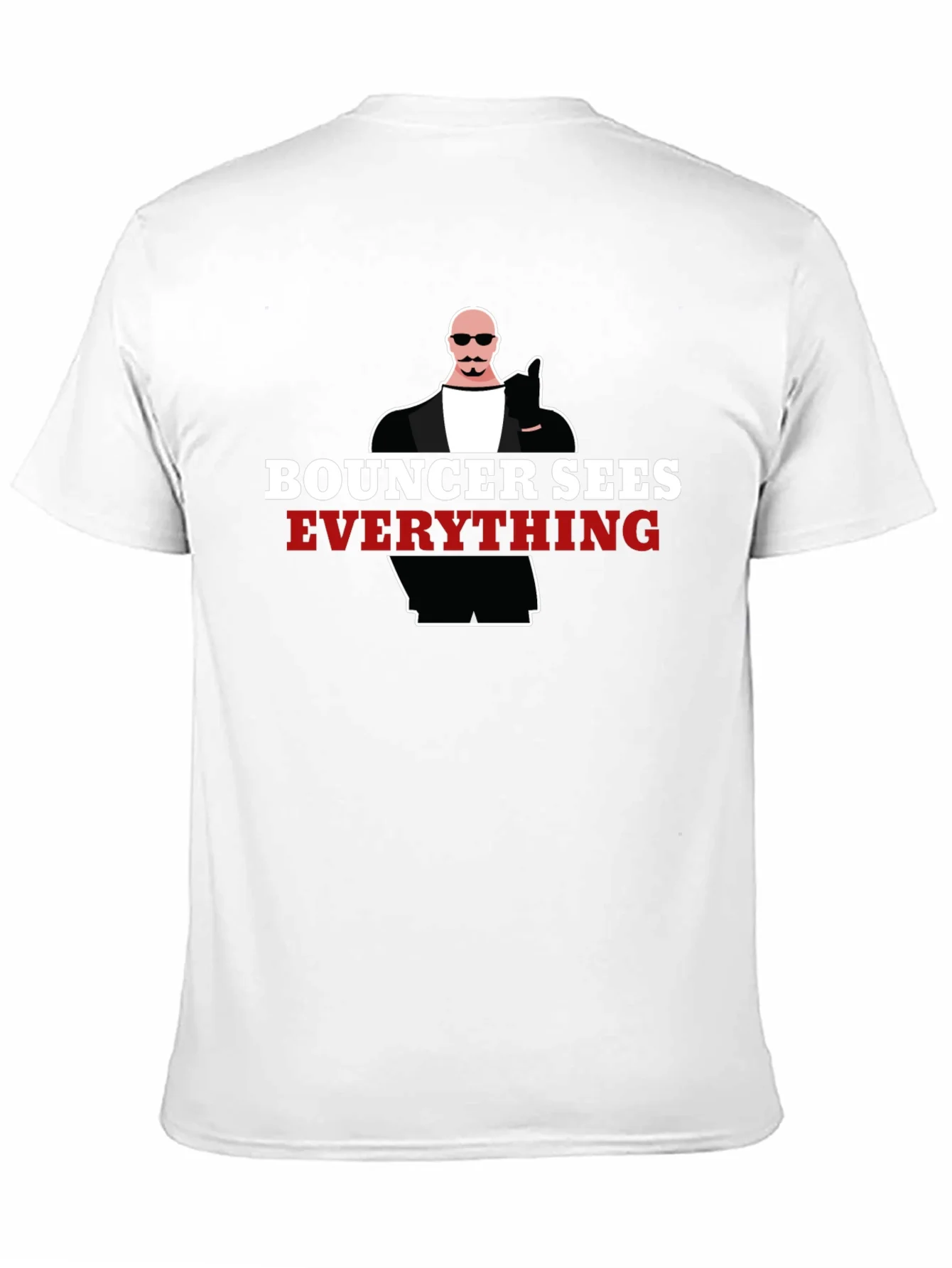 Bouncer Sees Everything Graphic Tee - Black