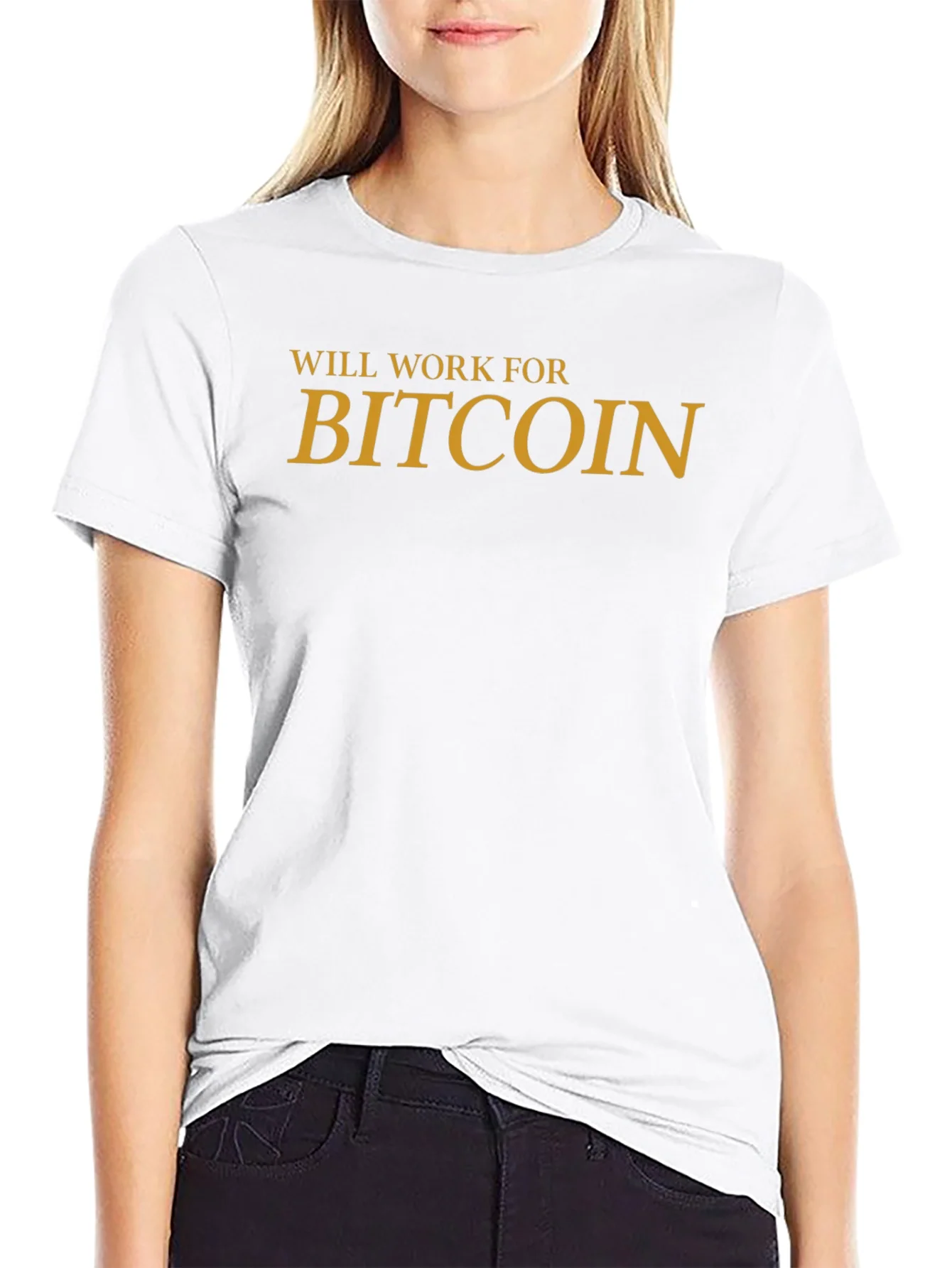 Will Work For Bitcoin Graphic Tee