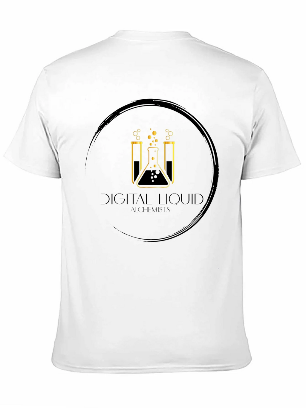 Digital Liquid Alchemists Black Graphic Tee