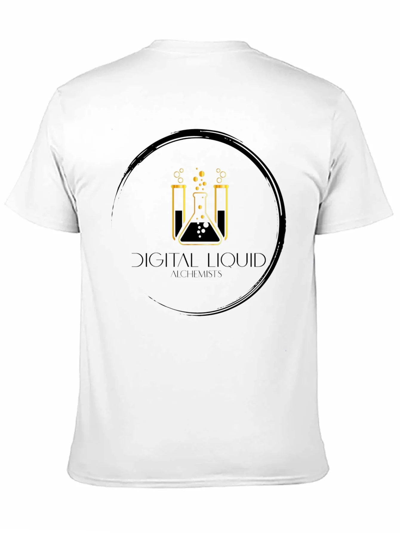 Digital Liquid Alchemists Black Graphic Tee