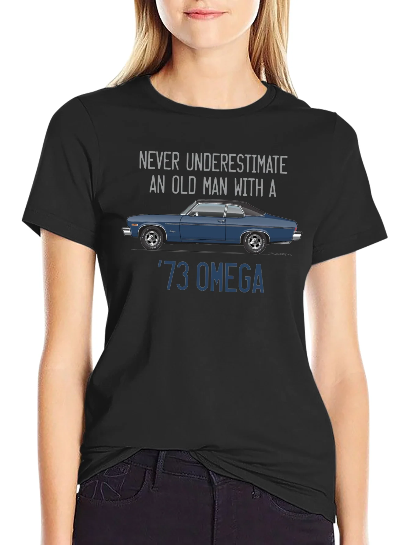 73 Omega Car T-Shirt - Never Underestimate