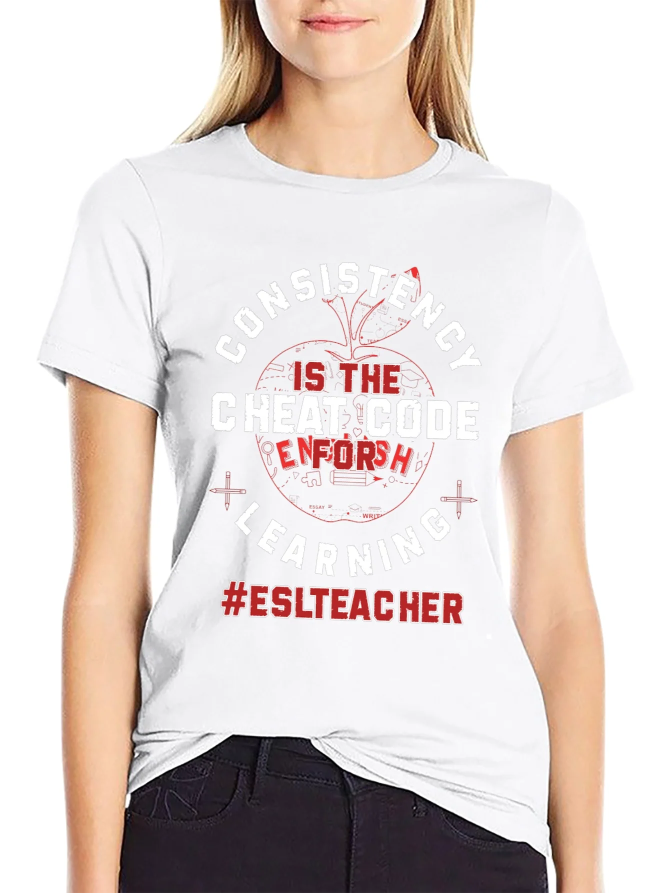 Consistency Cheat Code ESL Teacher T-Shirt